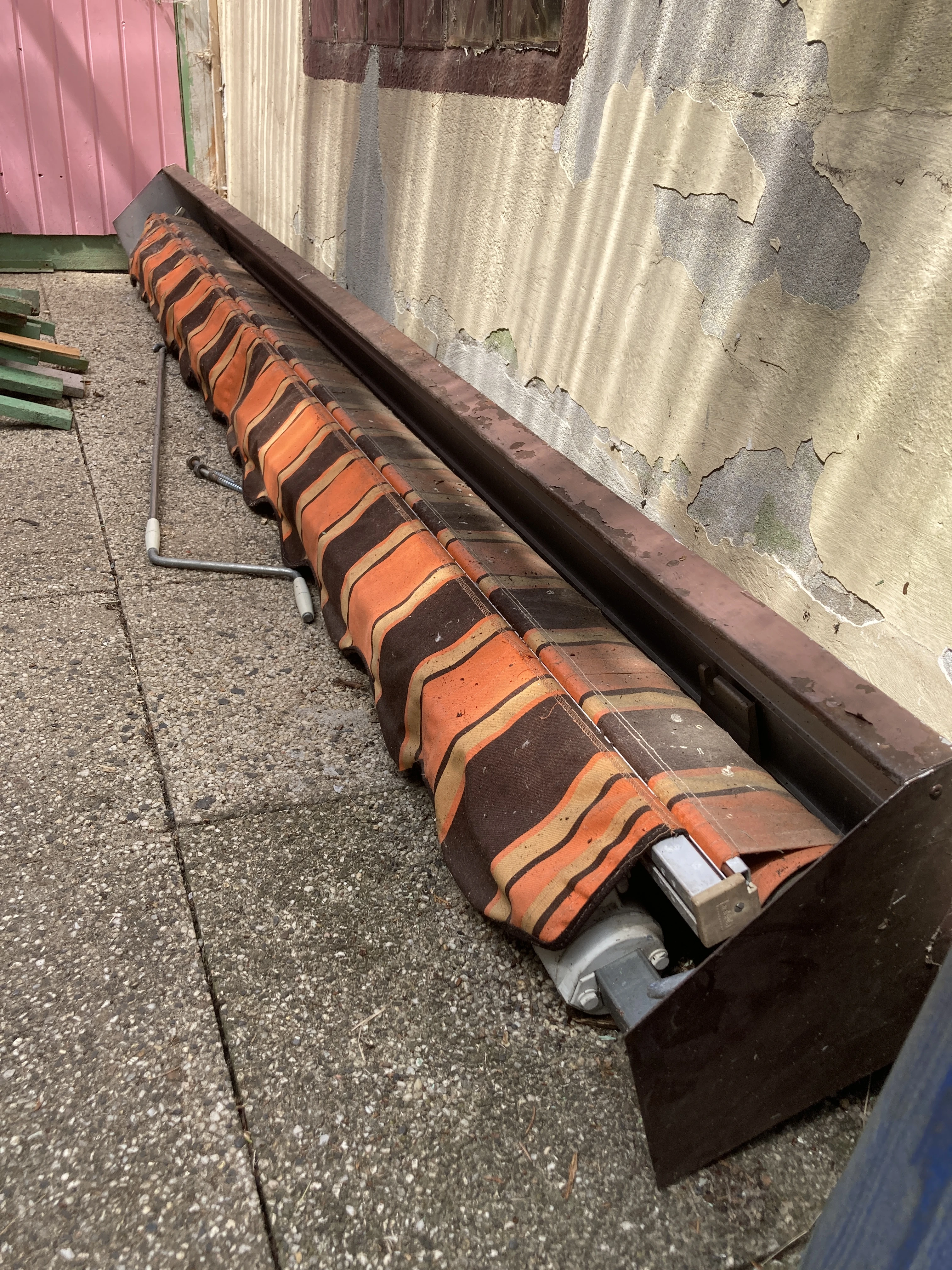 Markise; seitliche Ansicht