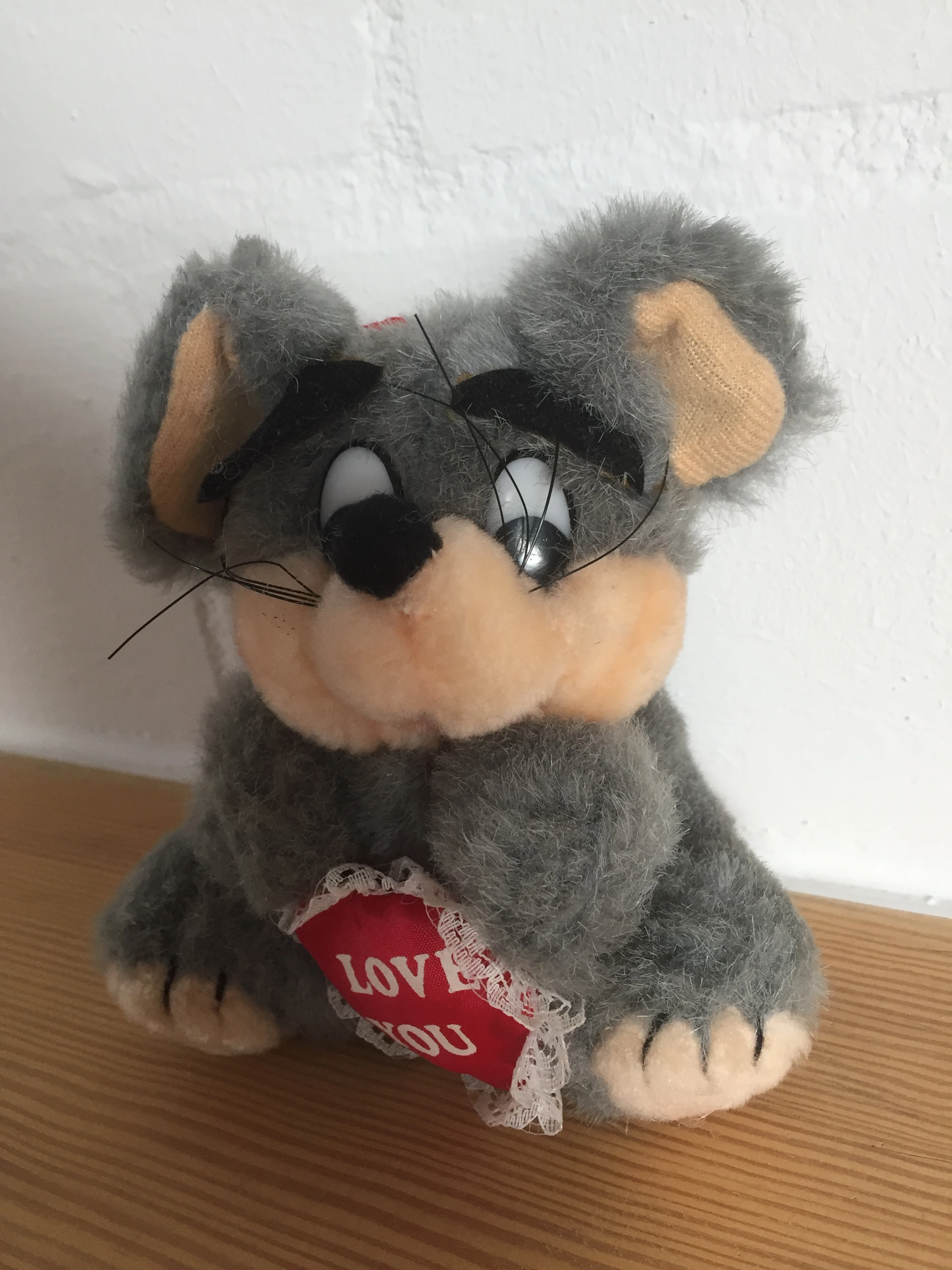 Plüsch-Maus - I Love You -