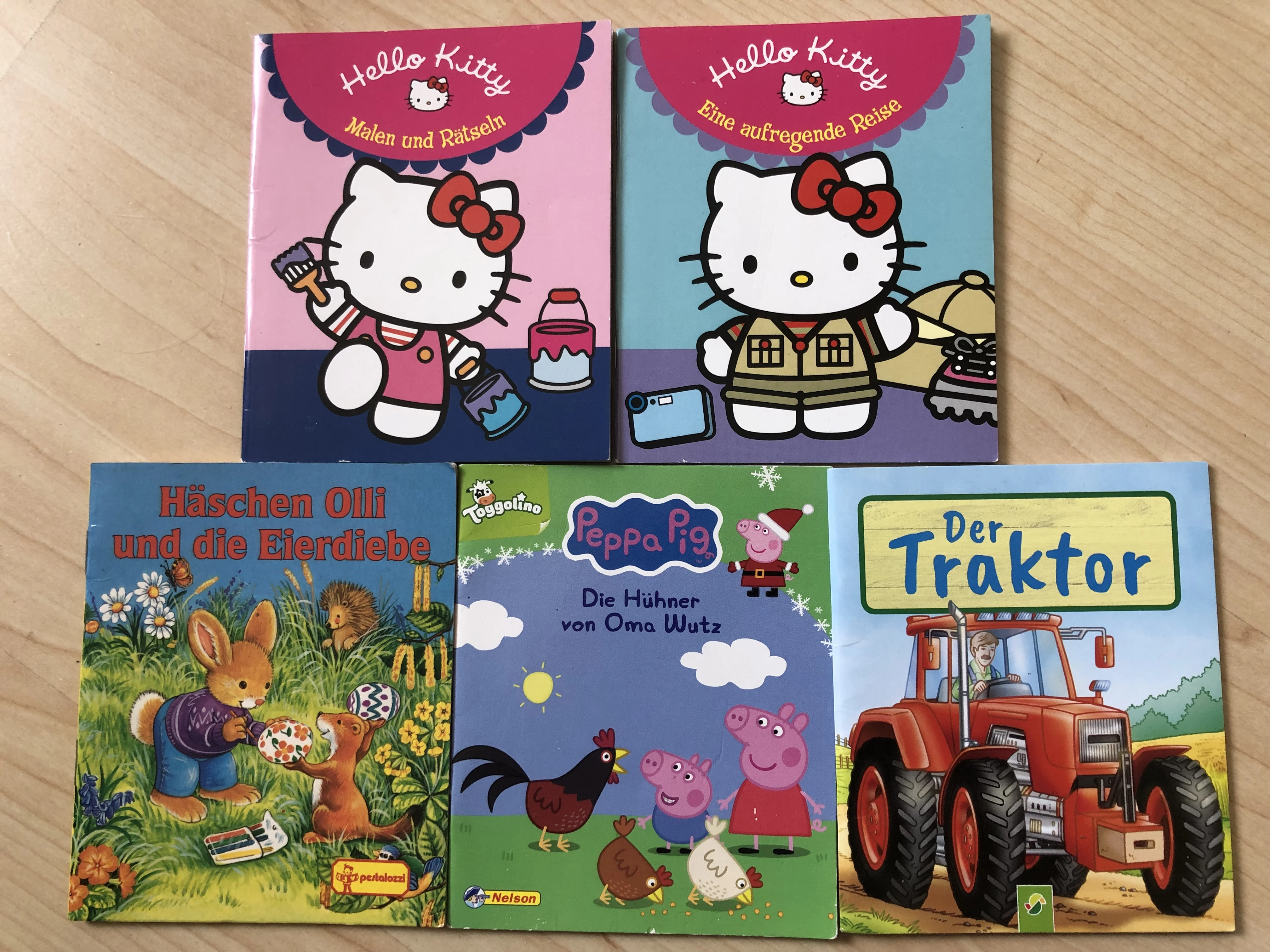 Hello Kitty und Pixi Bücher