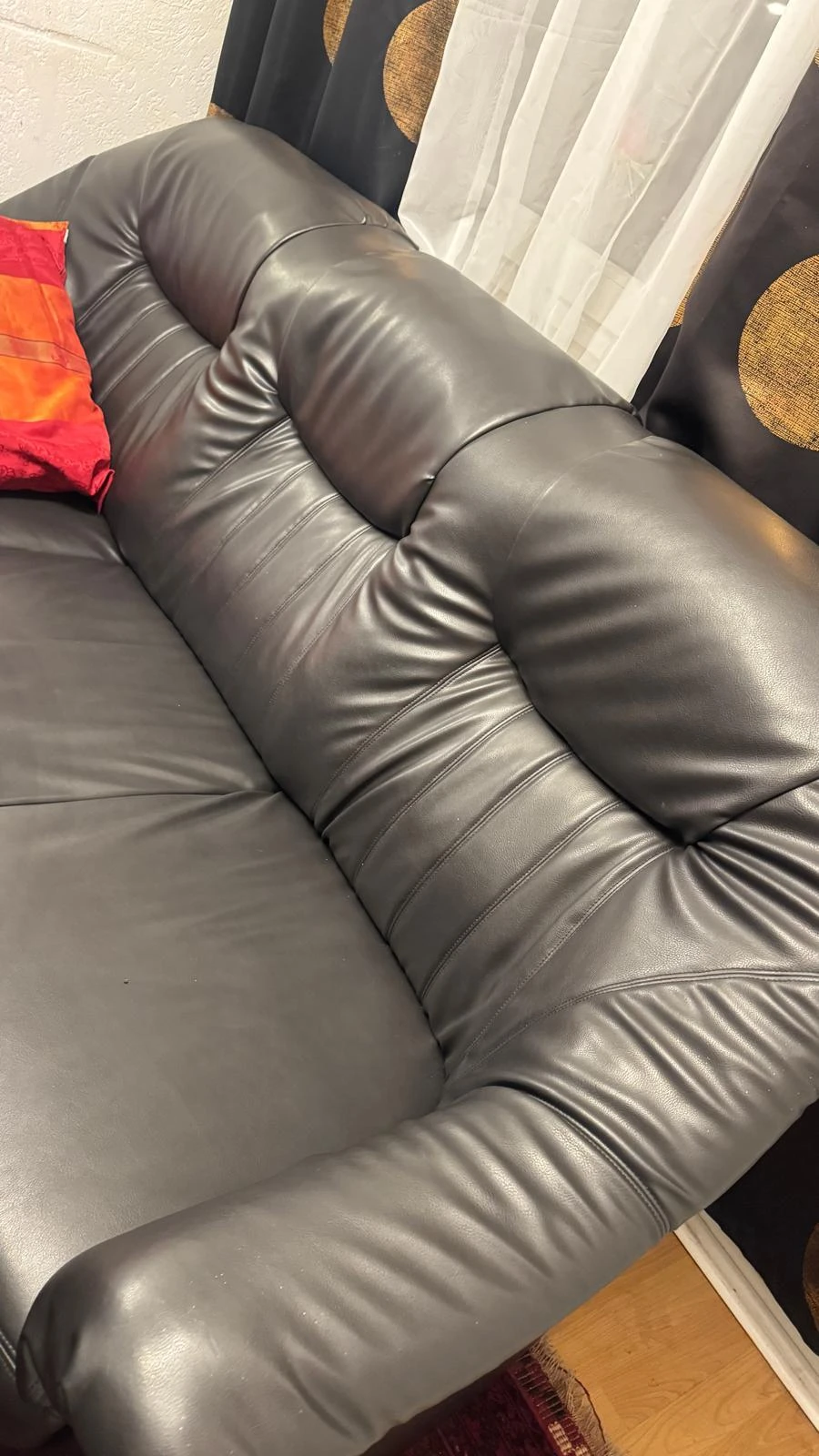 Leder Sofa 3er