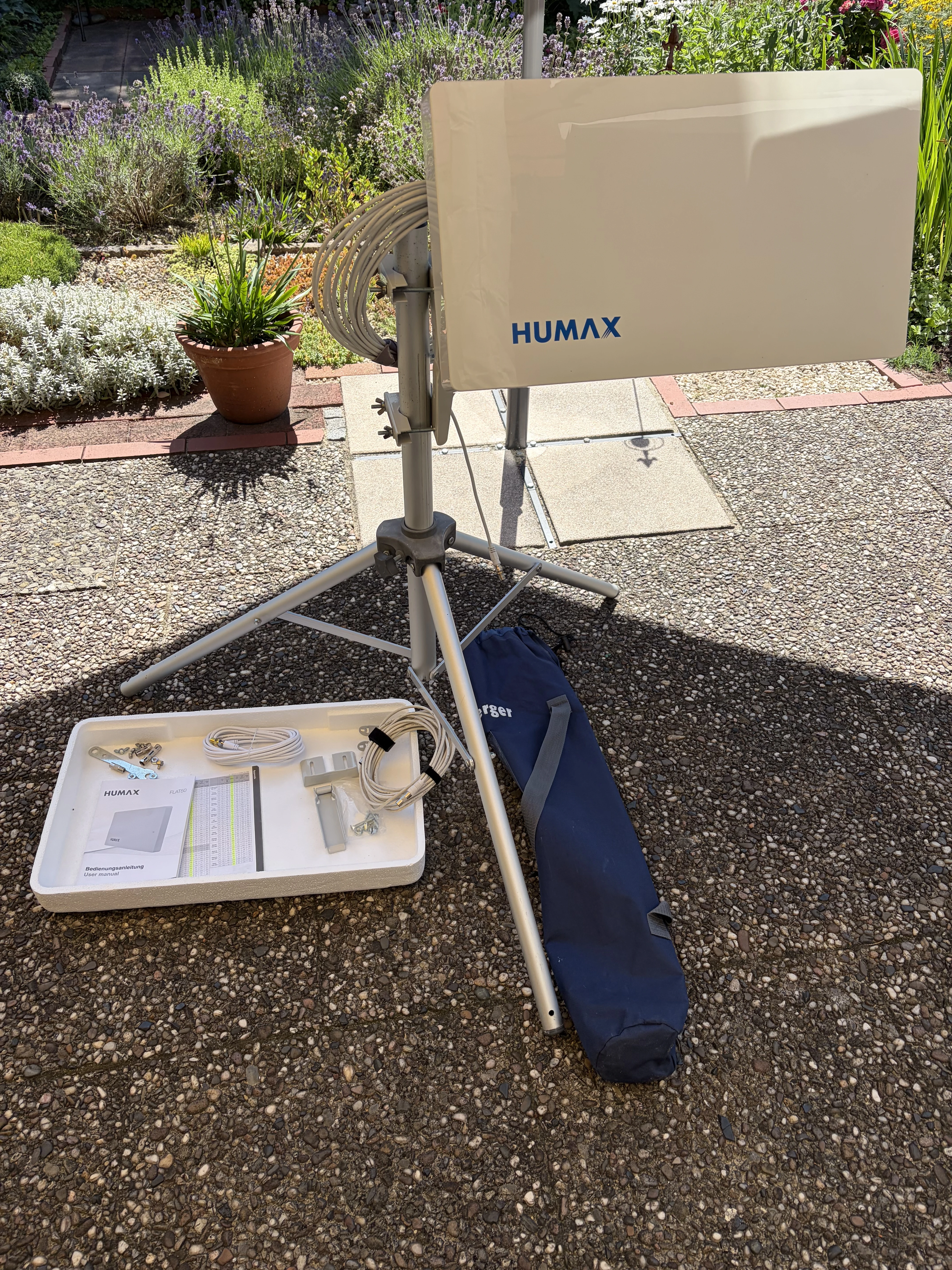 Satelliten Antenne Vorderansicht