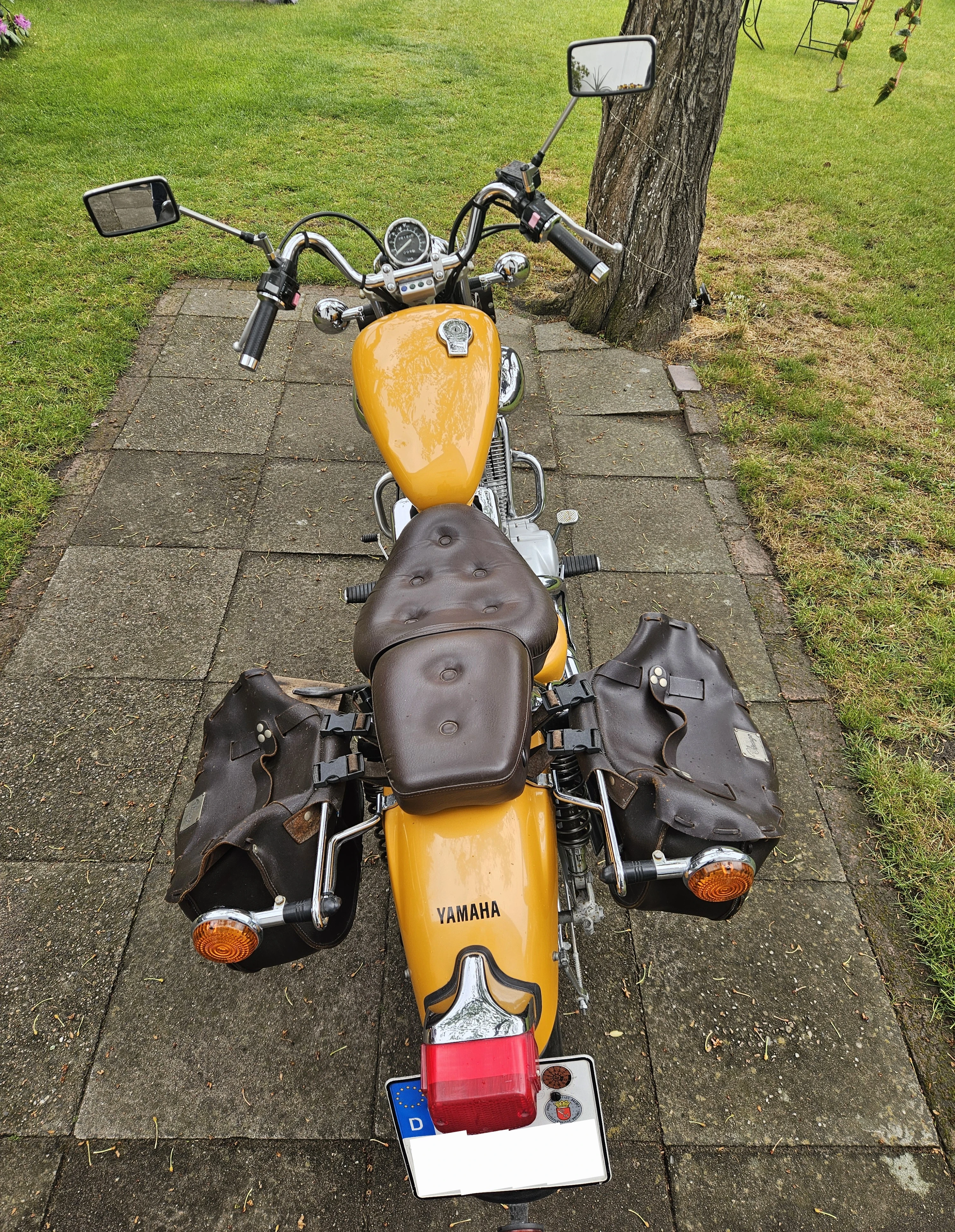 Motorrad von oben