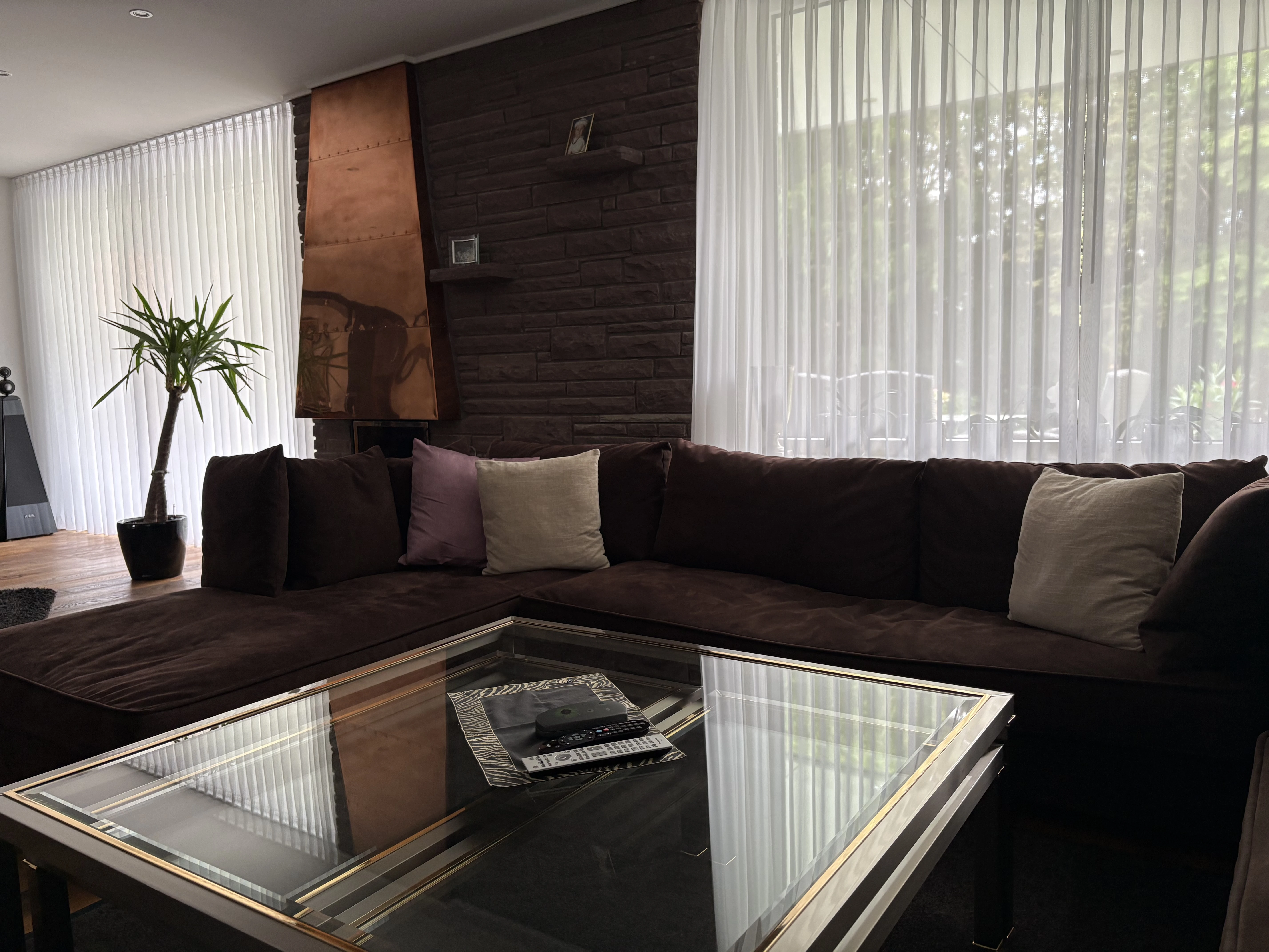 Sofa mit Recamiere 