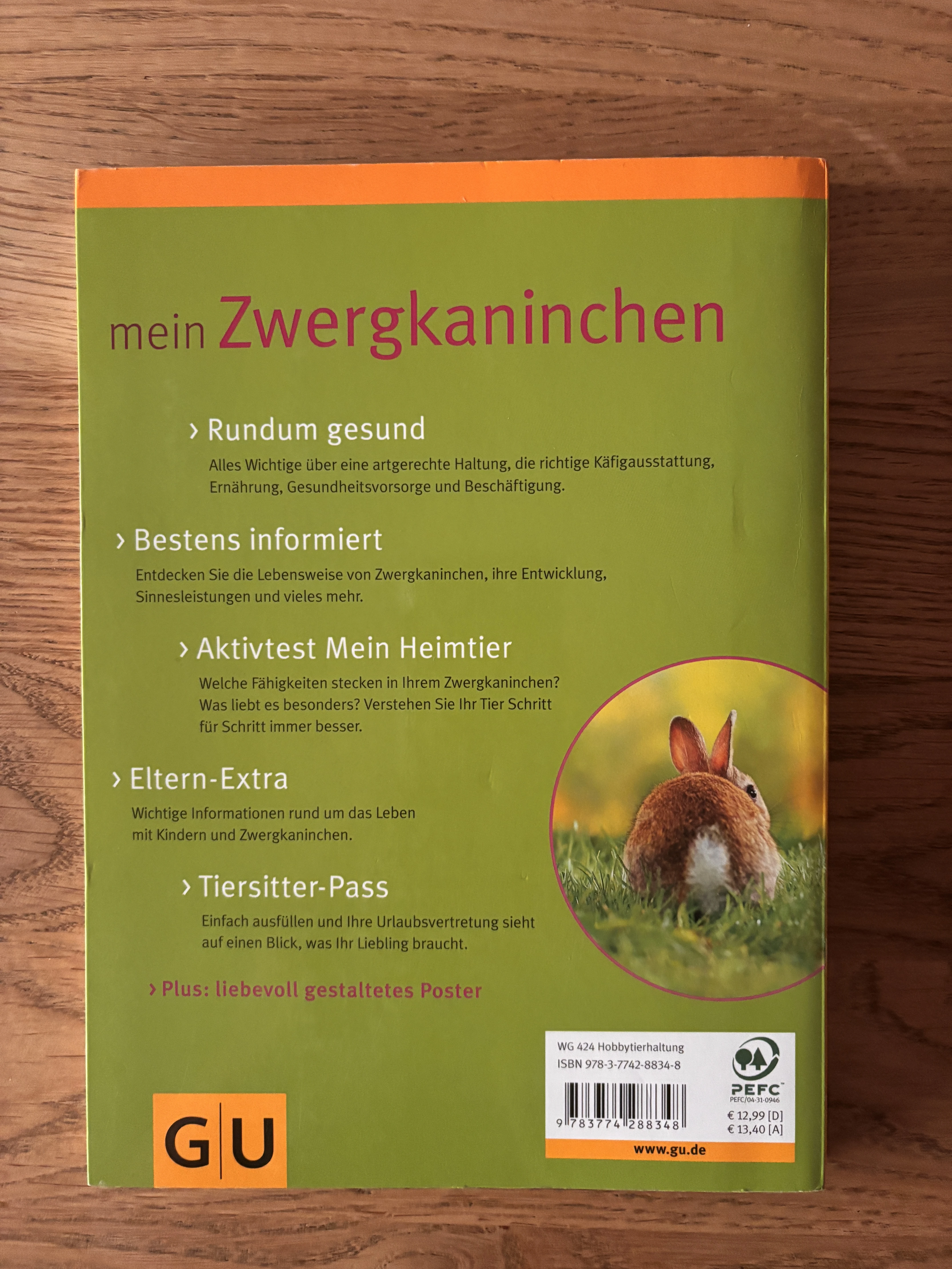 Rückseite Mein Zwergkaninchen