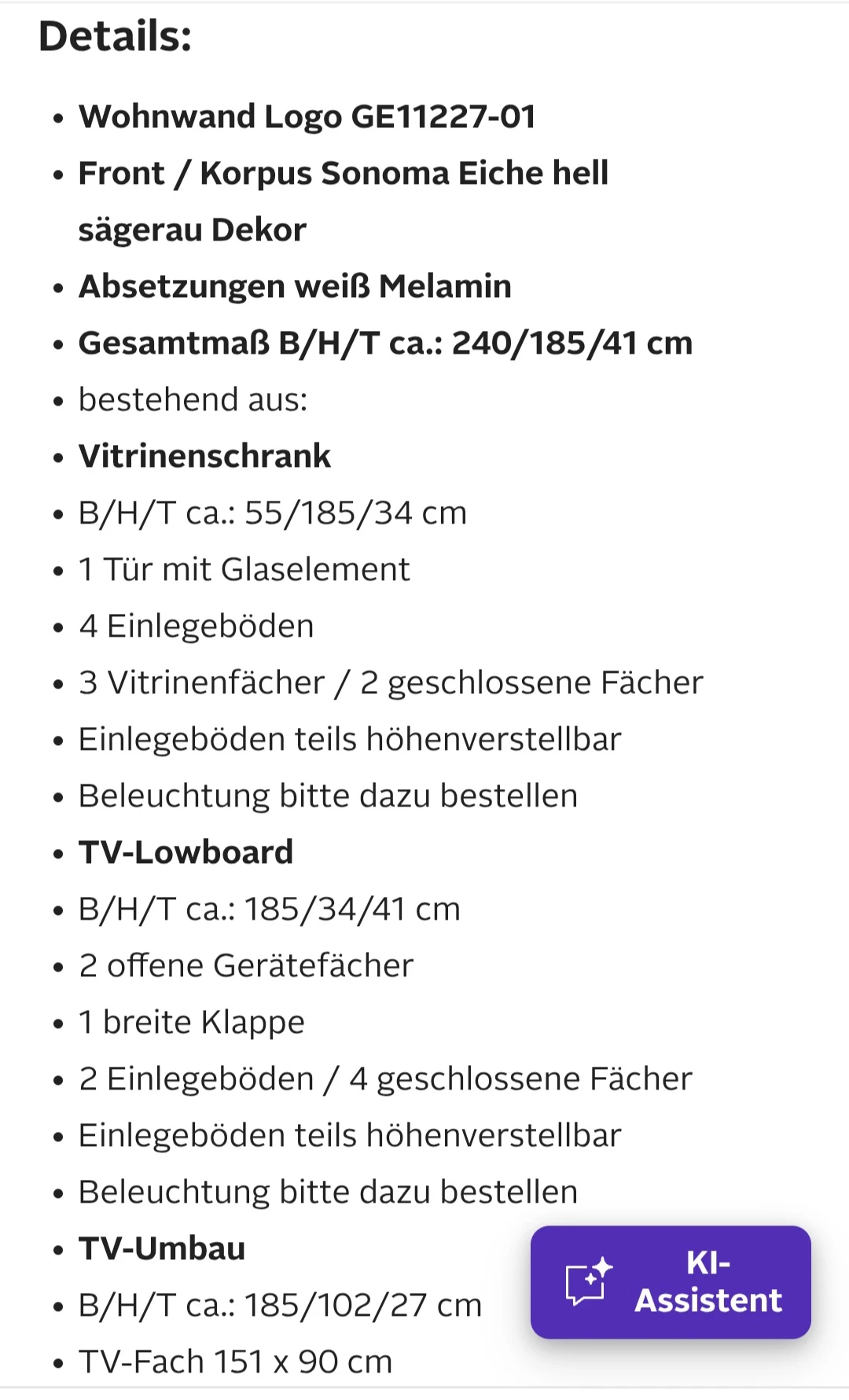 Maße