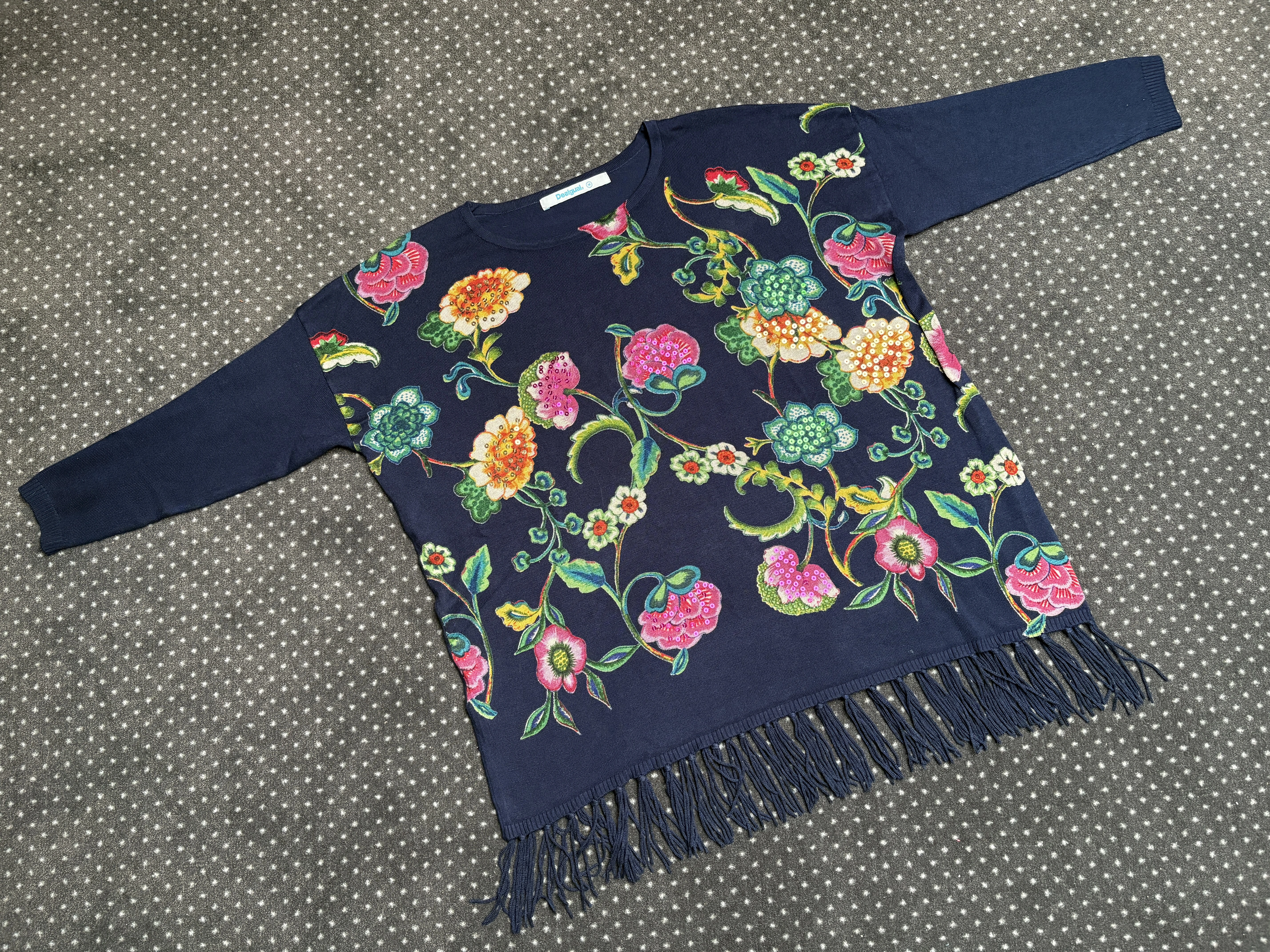 Desigual - Hochwertiger dunkelblauer Damen Pullover 