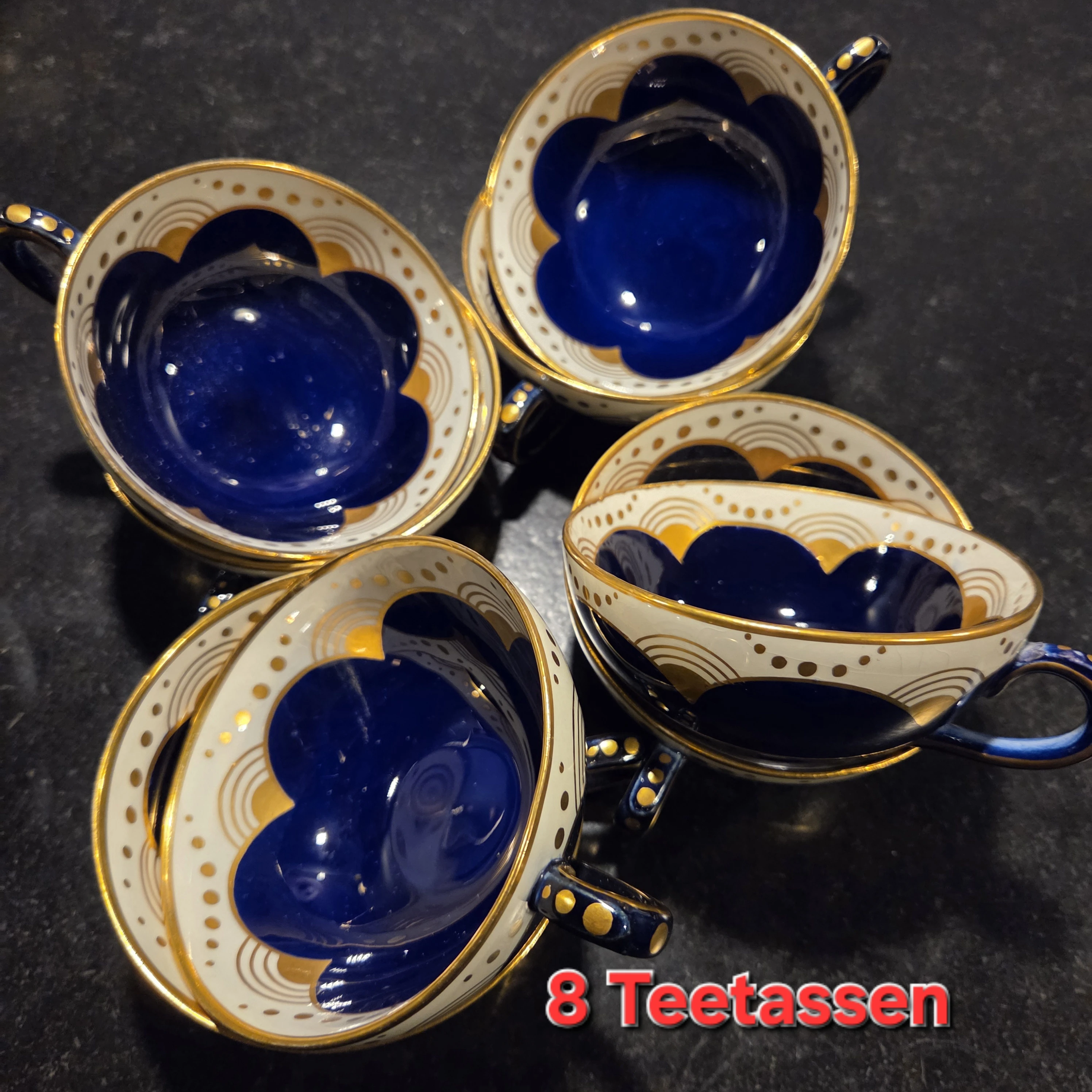 8 Teetassen 