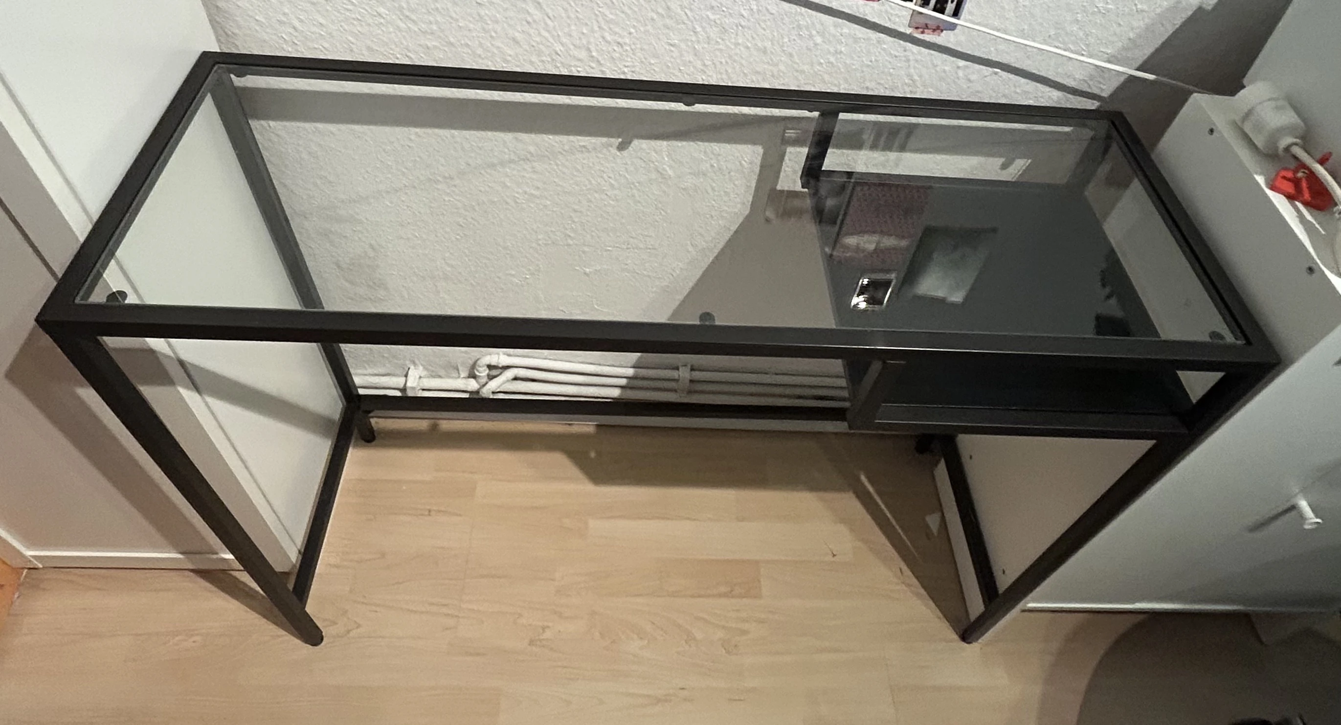 Schreibtisch von oben