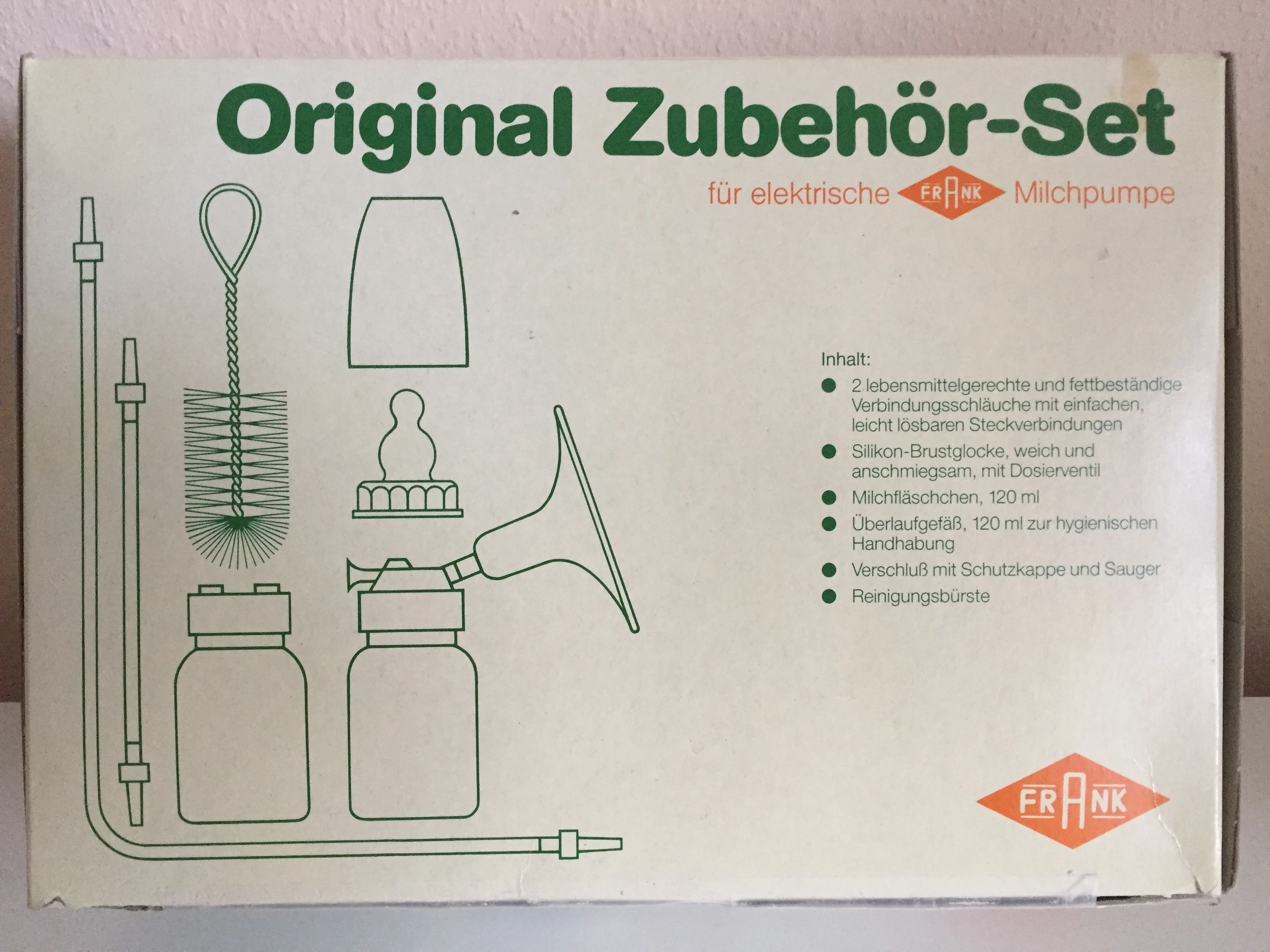 Baby Frank elektrische Milchpumpe Zubehör Zubehör