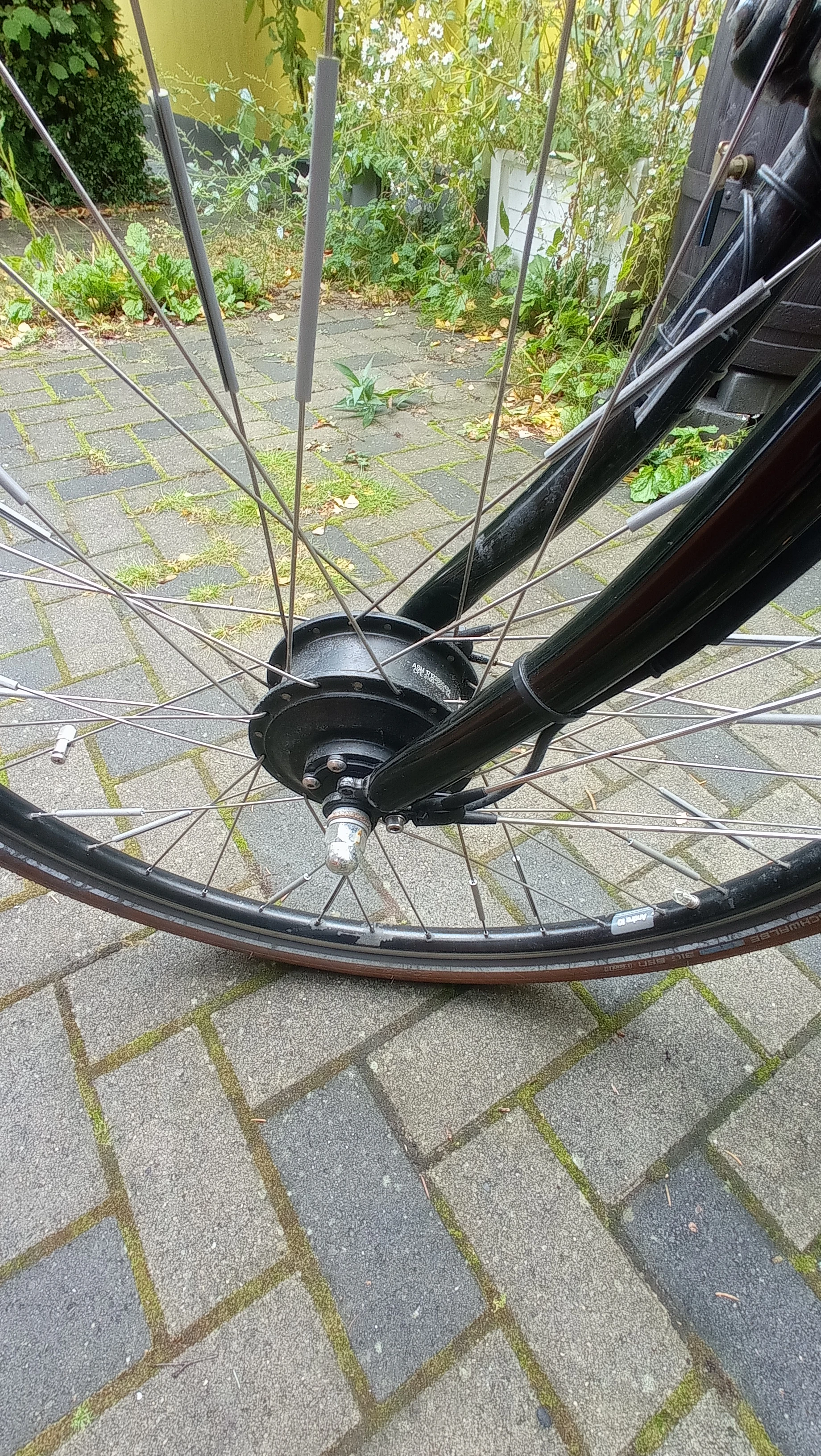 Vorderrad mit Motor