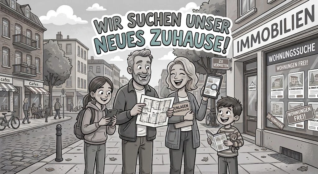Familie sucht neues Zuhause