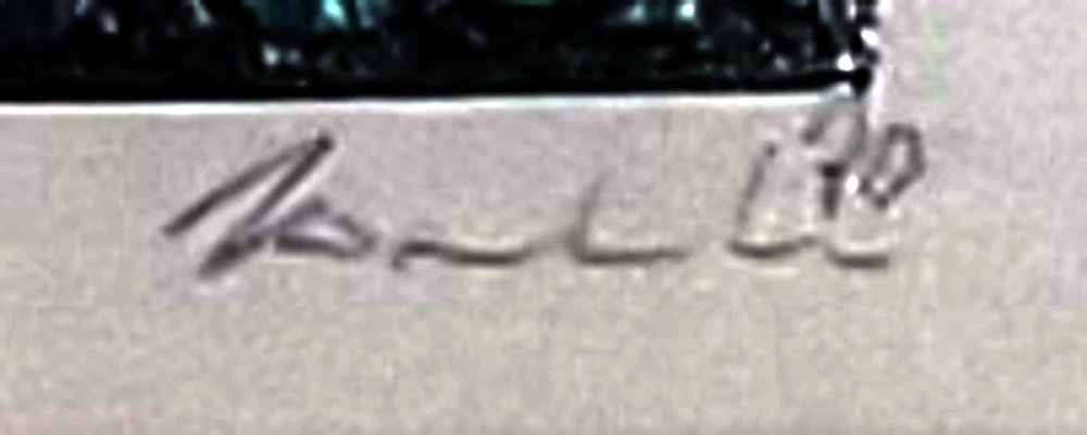  kleines gerahmtes Bild "GEWÄNDER"