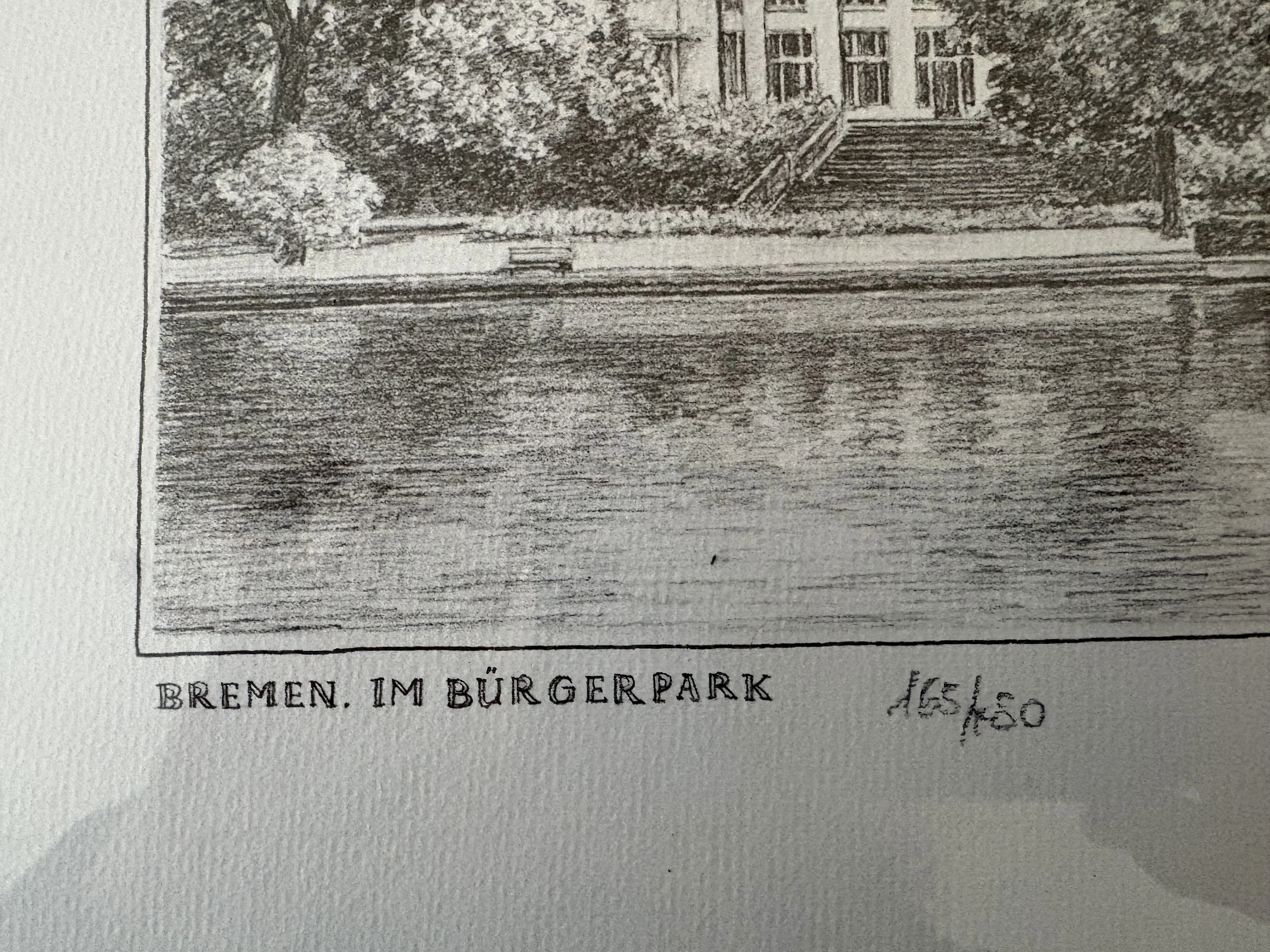 Im Bürgerpark mit Blattnummer vergrößert