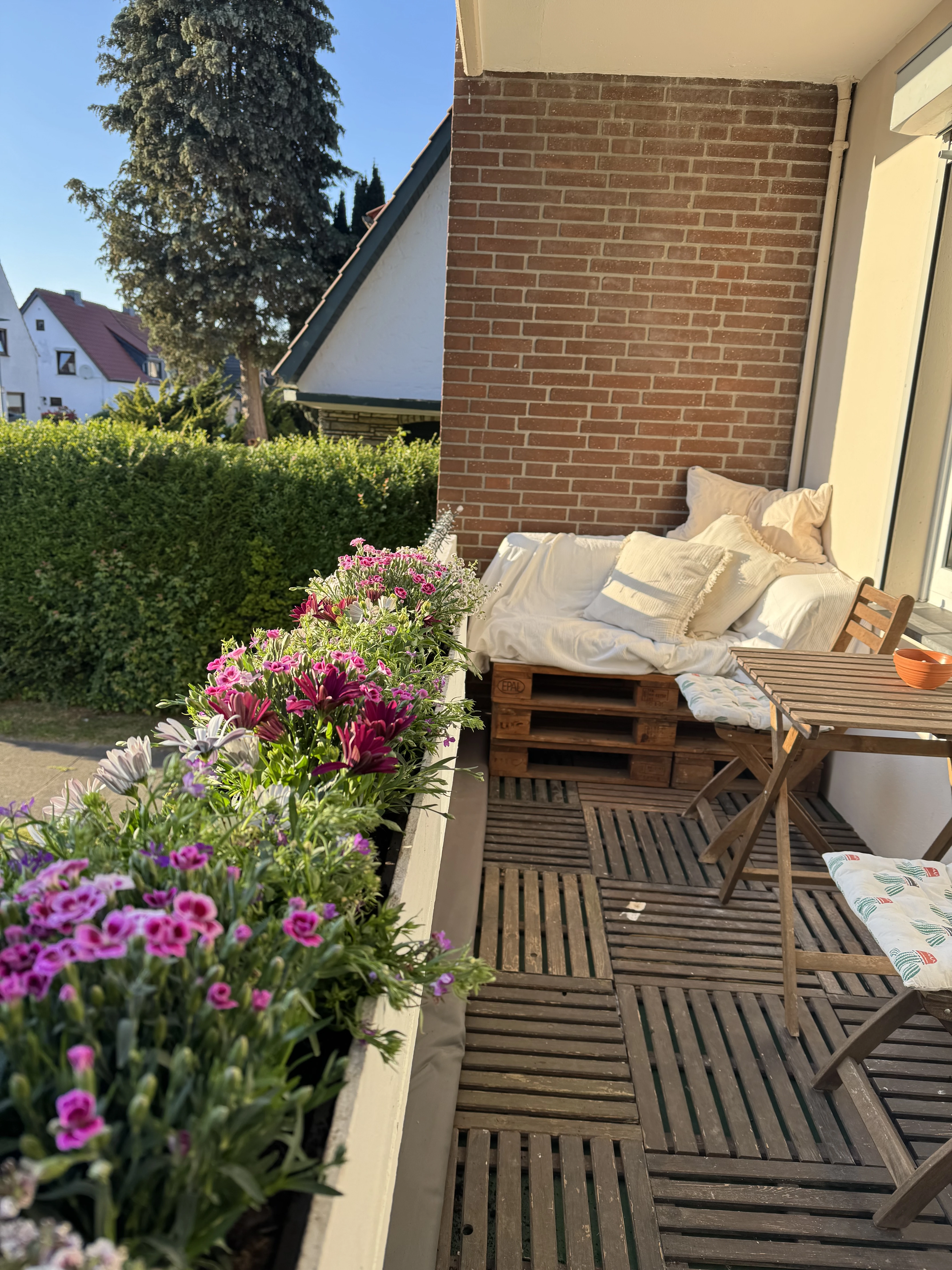 Balkon mit Südwest Ausrichtung 
