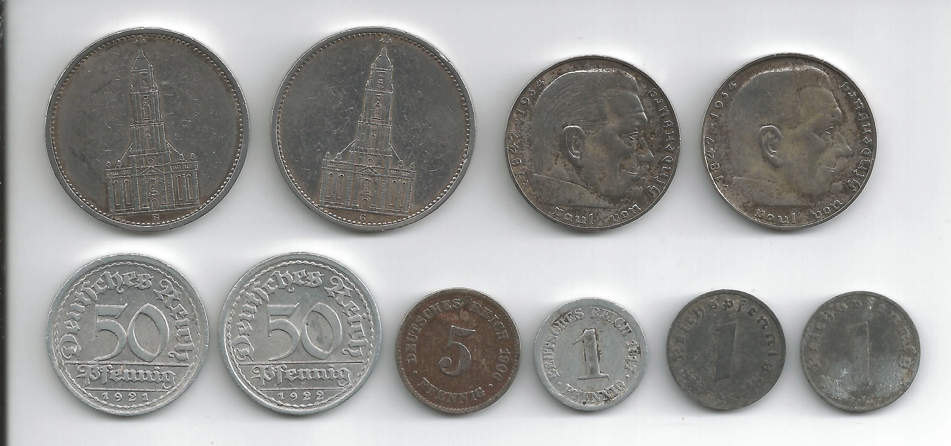 Münzen Deutschland 1906 bis 1941 