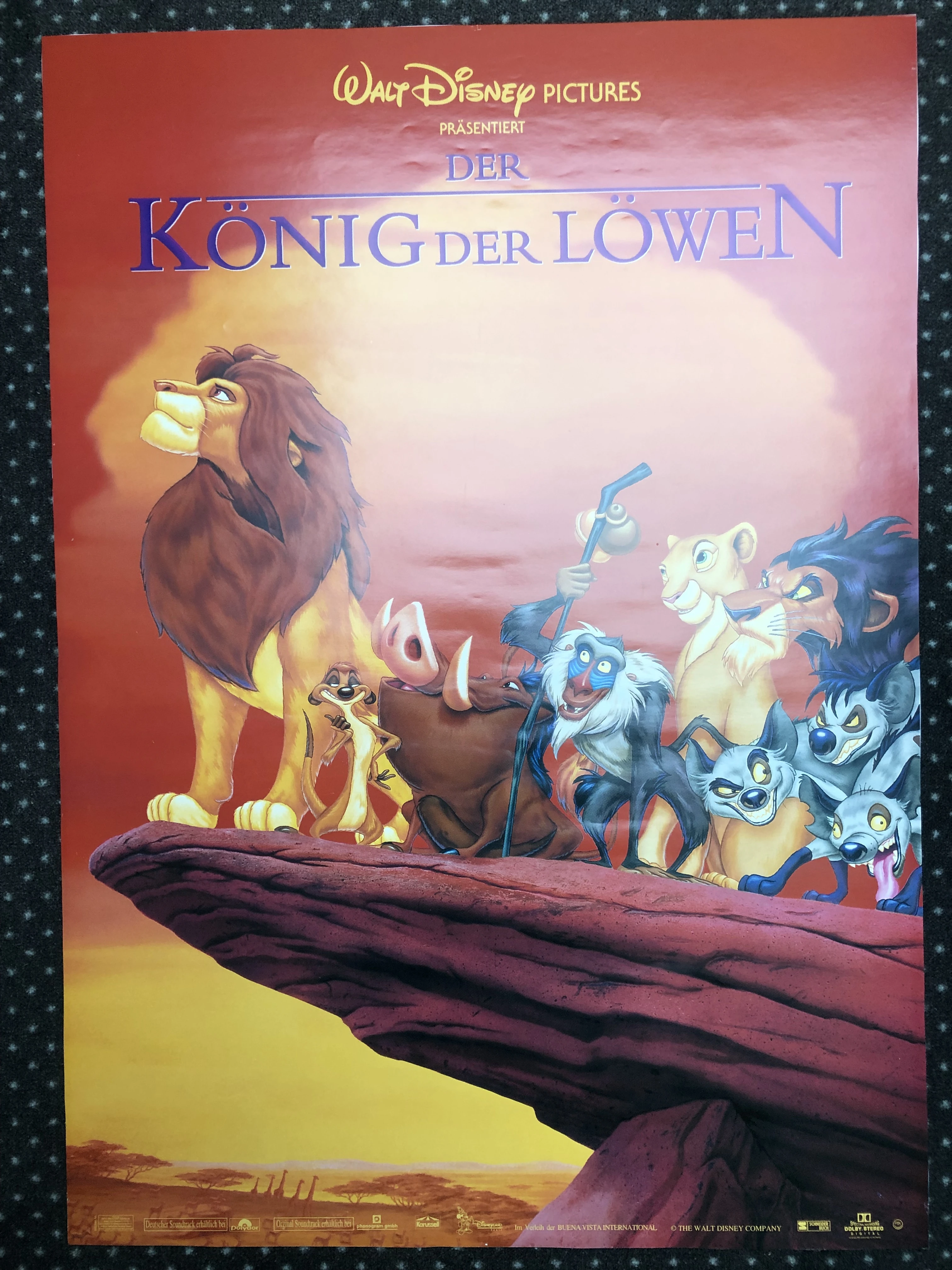 König der Löwen - Kunstdruck in Museumsqualität 