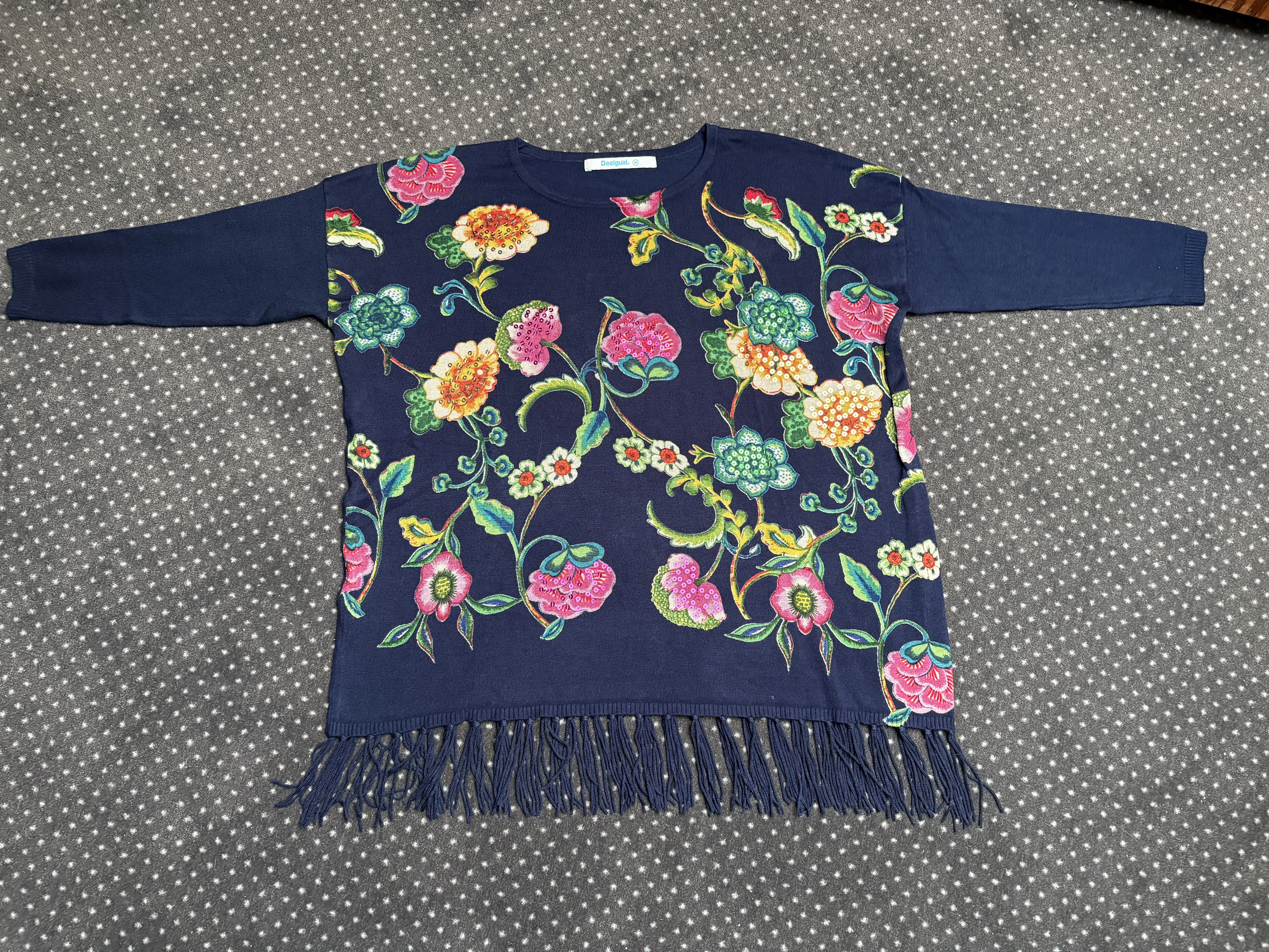 Desigual - Hochwertiger dunkelblauer Damen Pullover 
