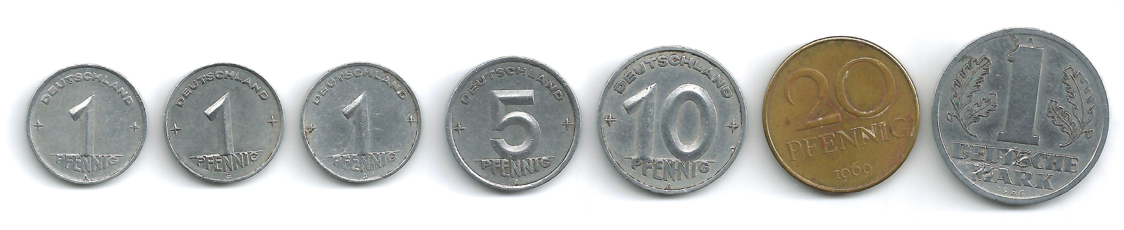 DDR Münzen 1948 bis 1969 