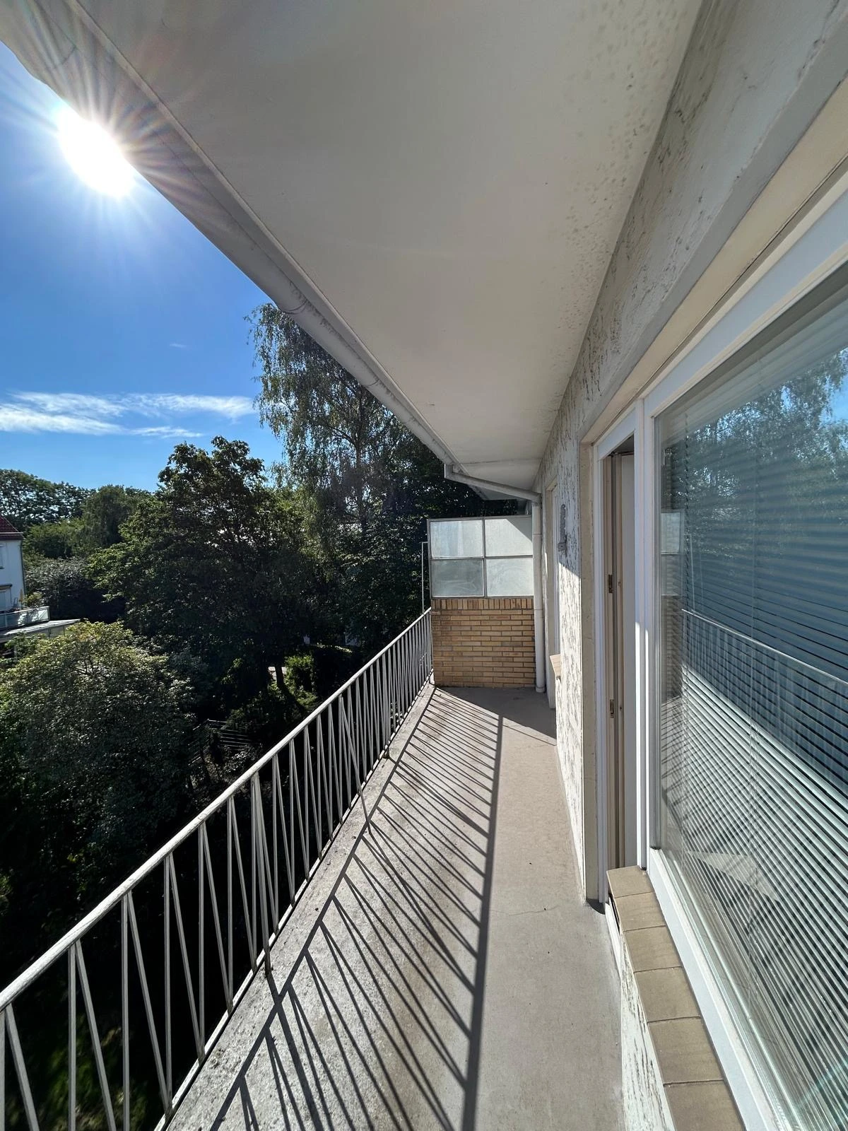 Balkon mit Nordausrichtung