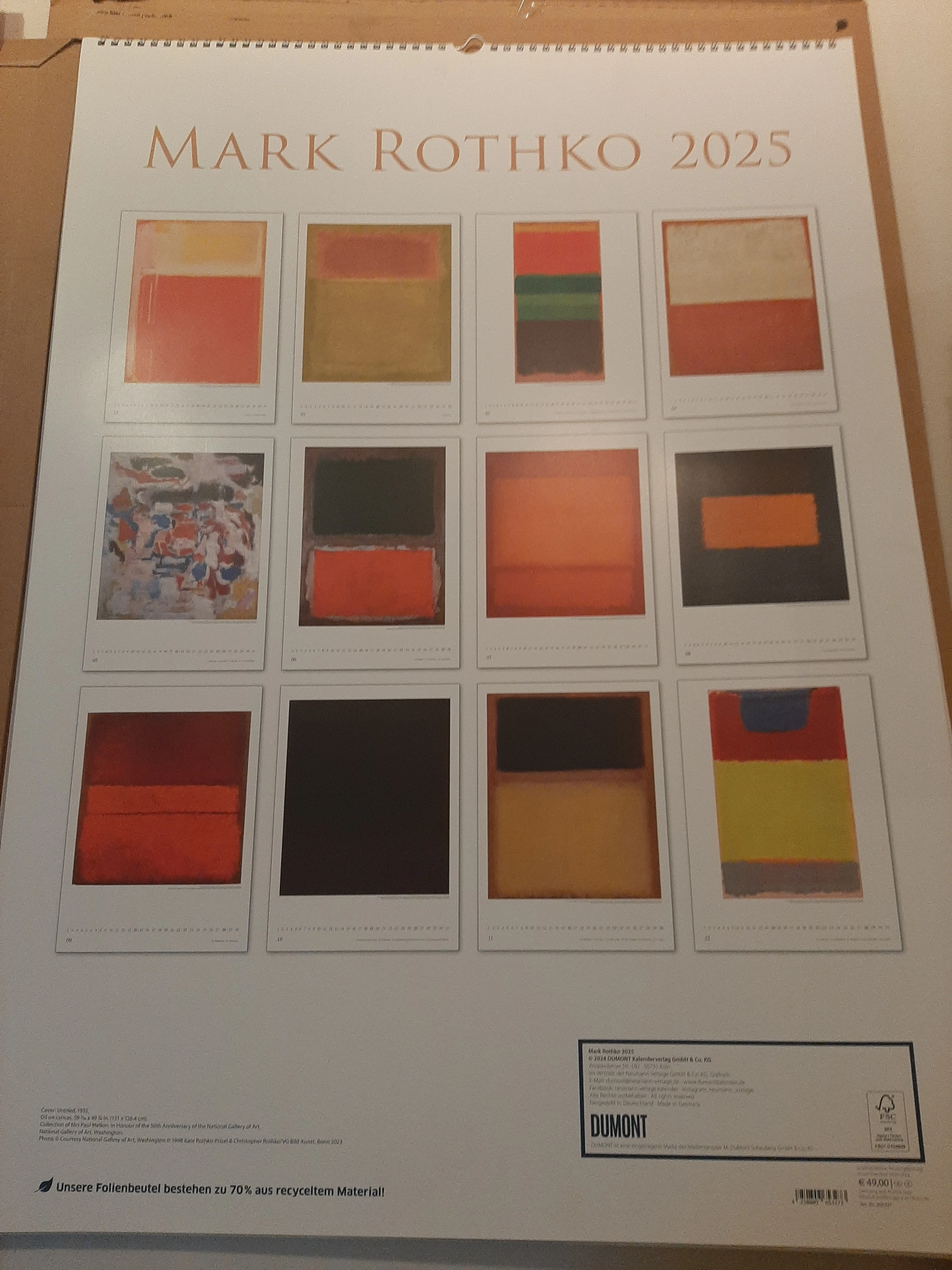 Kalender Mark Rothko