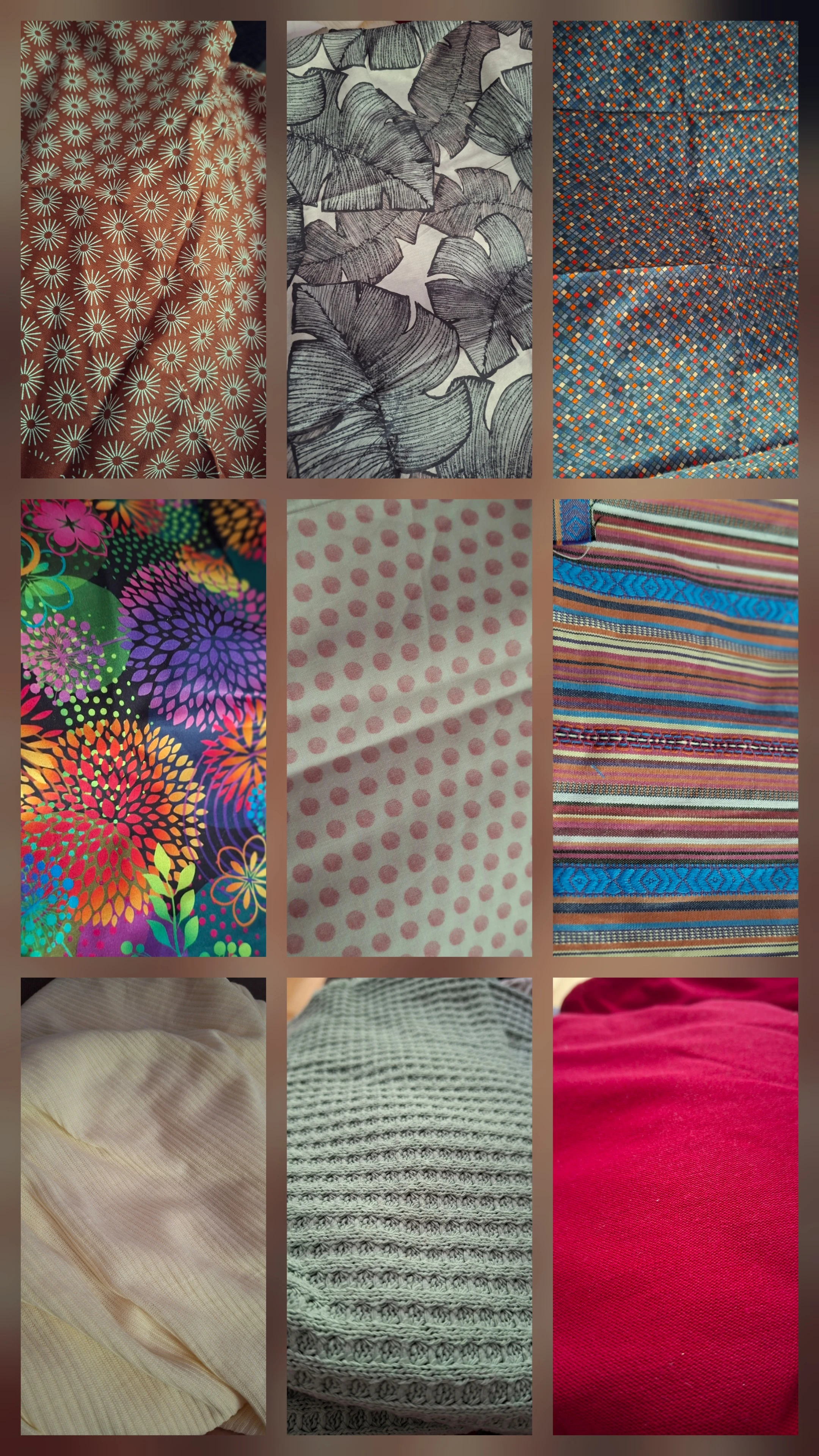 Stoffe von 1-9