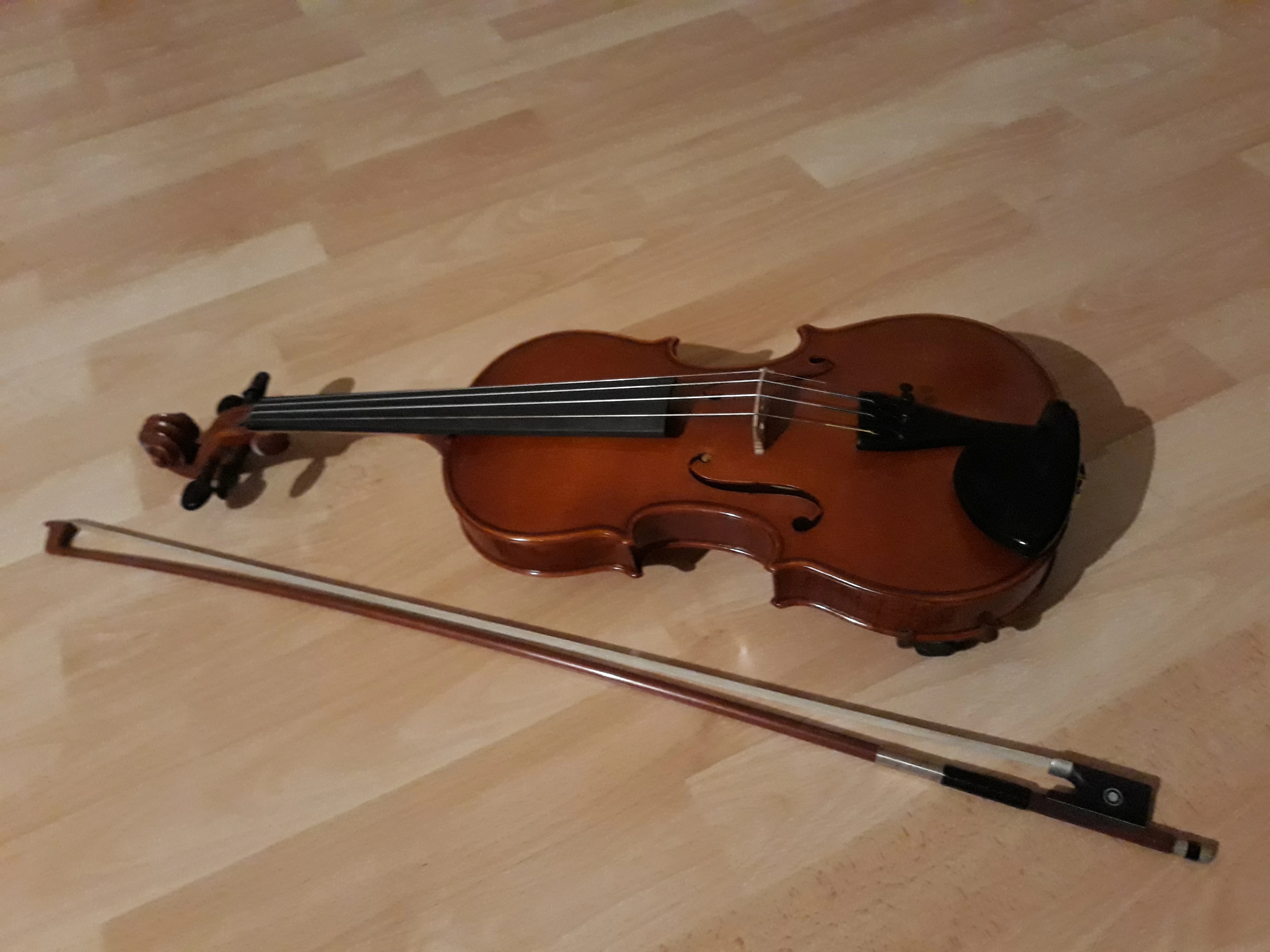 Geige und Bogen