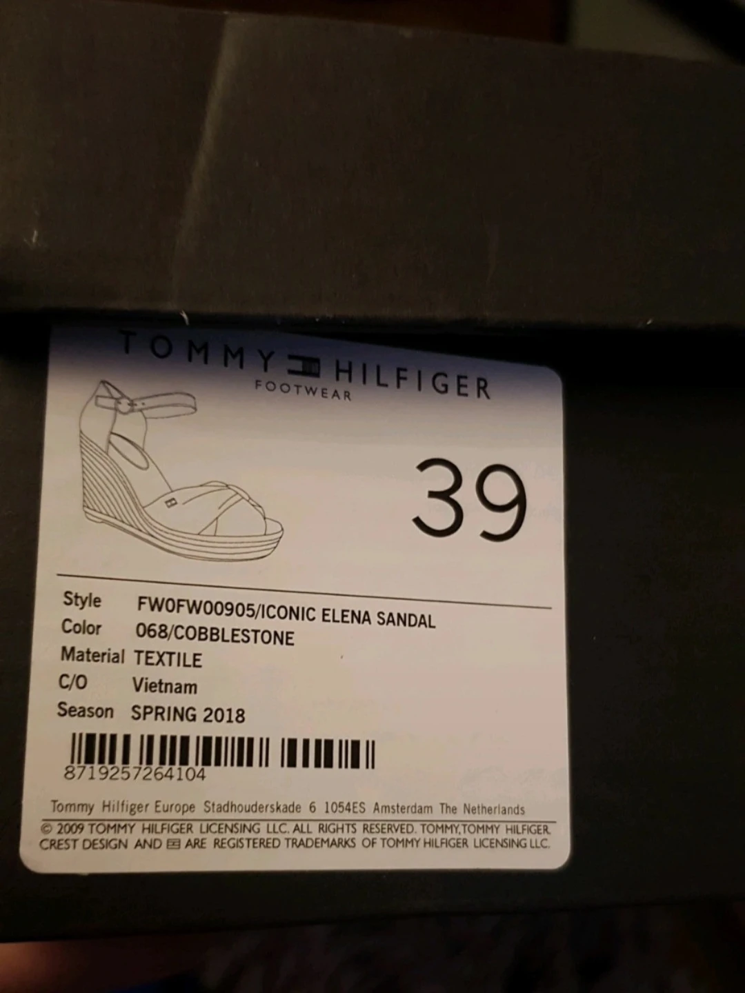 Neu Tommy Hilfiger Damen Wedge Espadrilles Keilabsatz Gr. 39