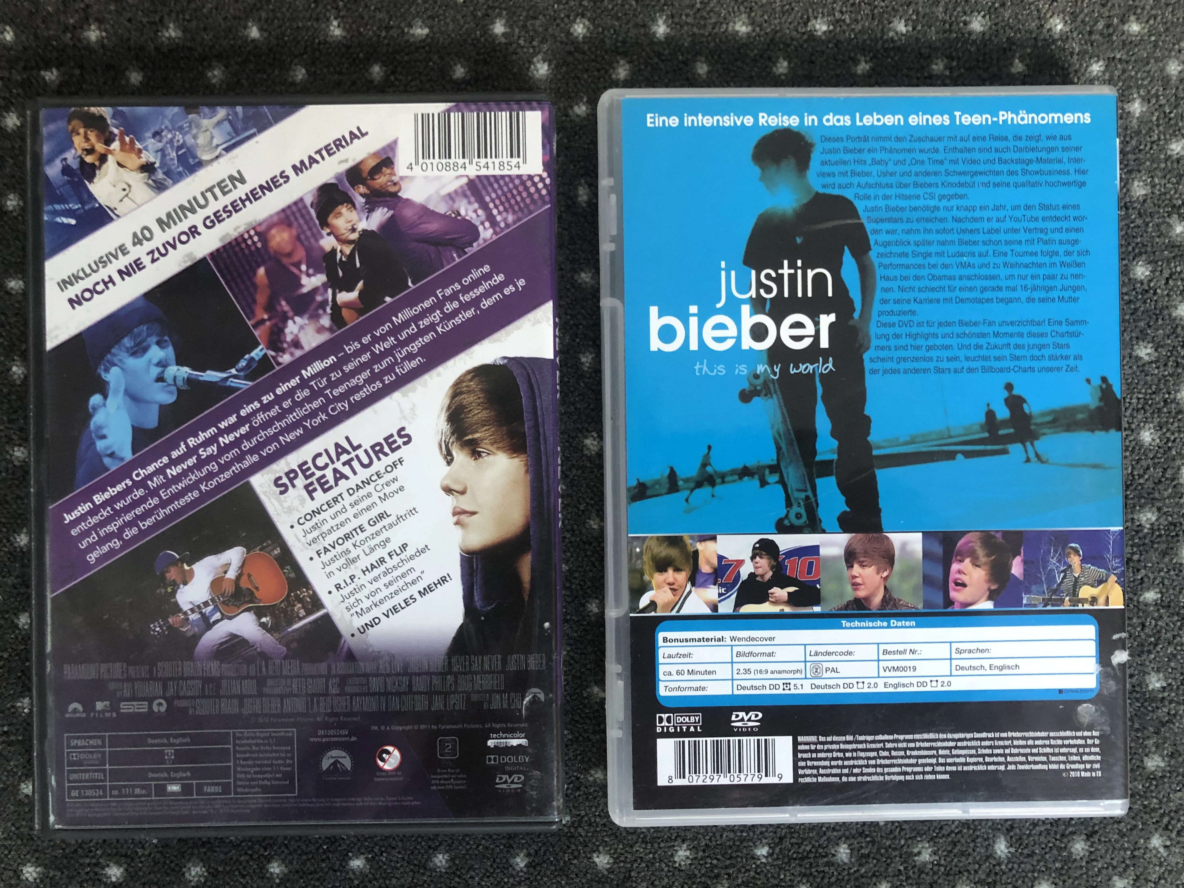 Justin Bieber: Never Say Never / This Is My World 