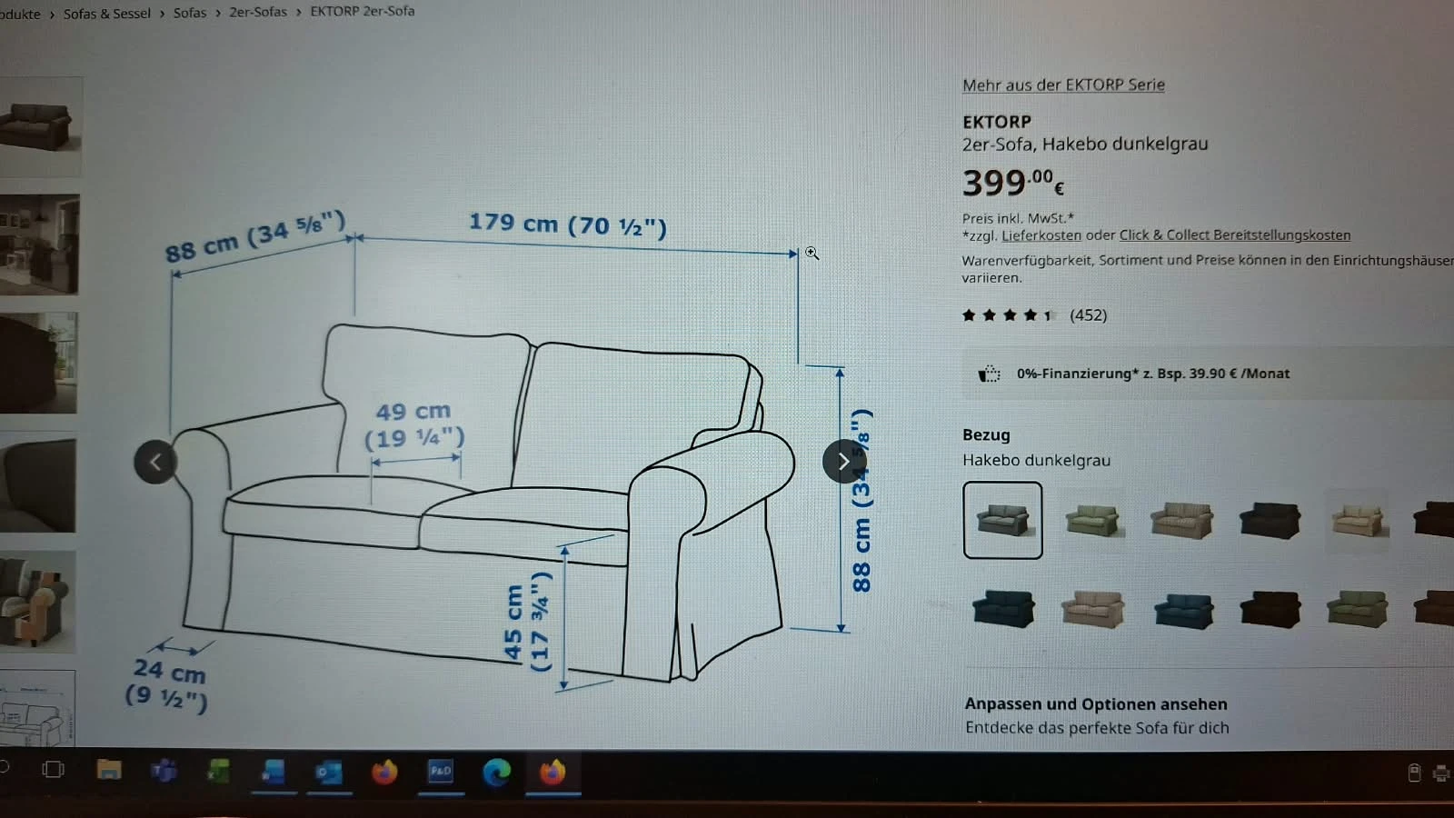 Die Modelansicht von Ikea
