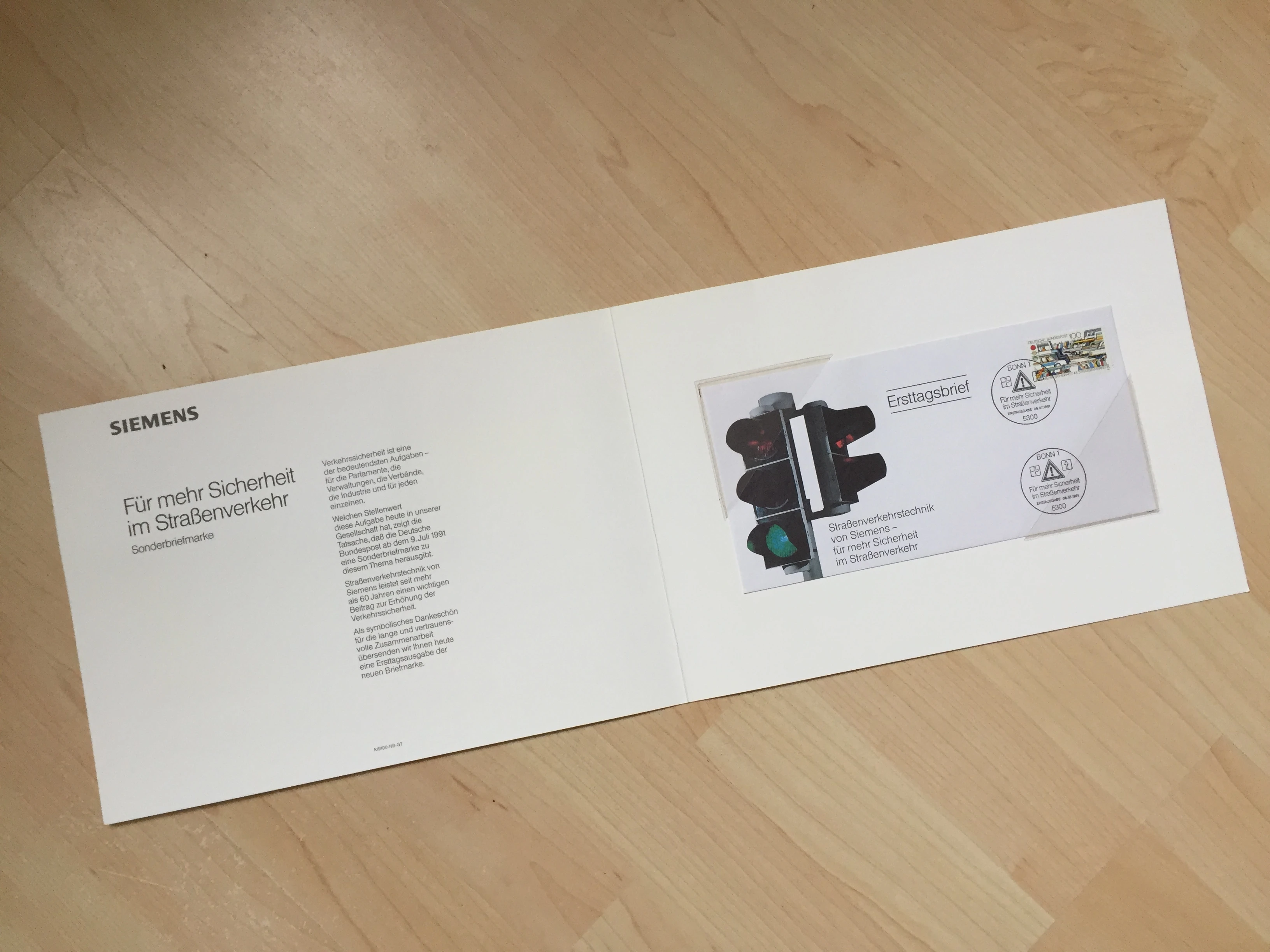   Ersttagsbrief Straßenverkehrstechnik von Siemens 