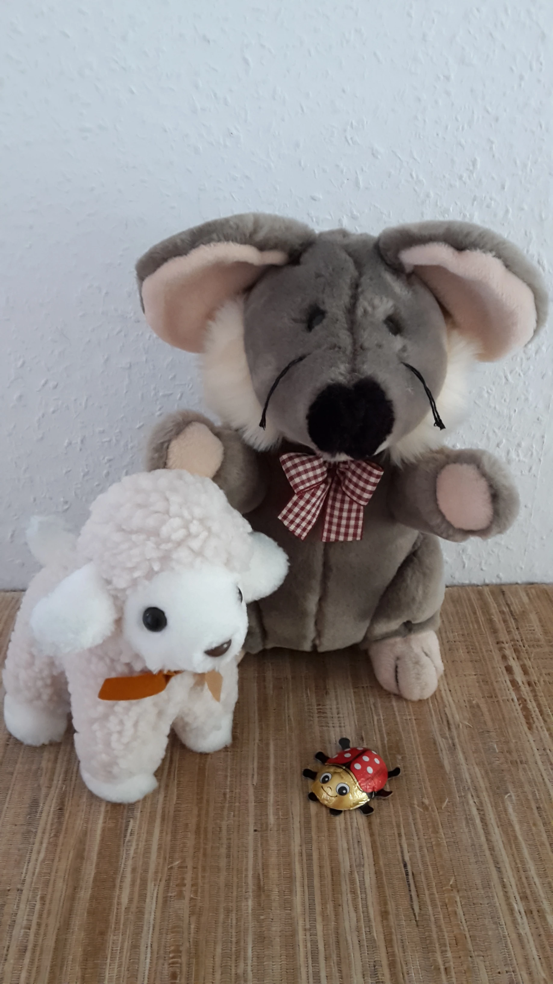 Stofftier Maus Lamm