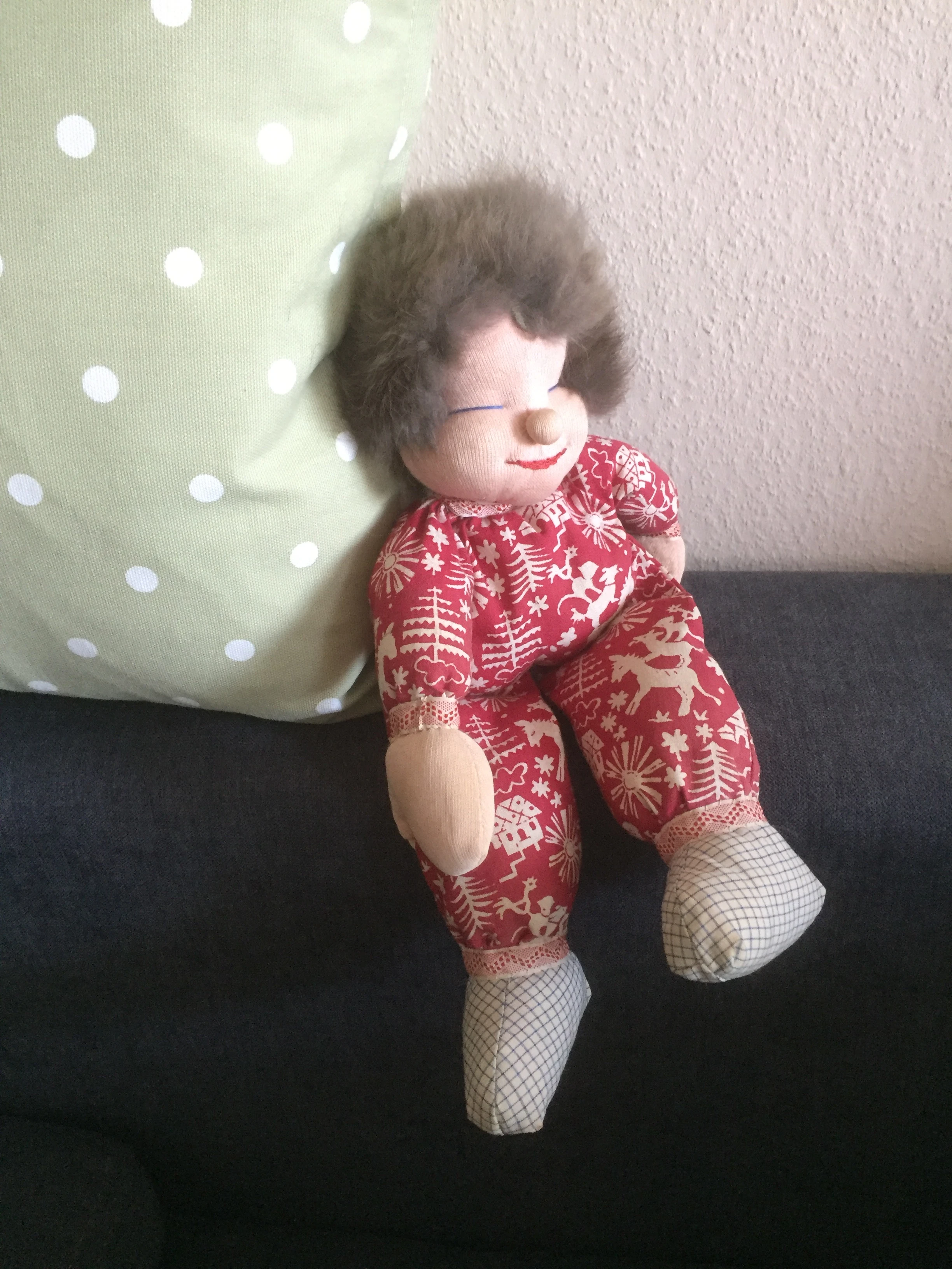   Handgemachte Stoffpuppe aus Worpswede 