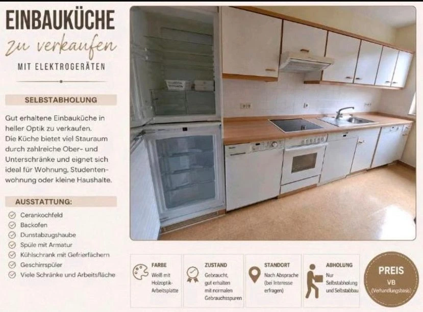 Küche mit Informationen