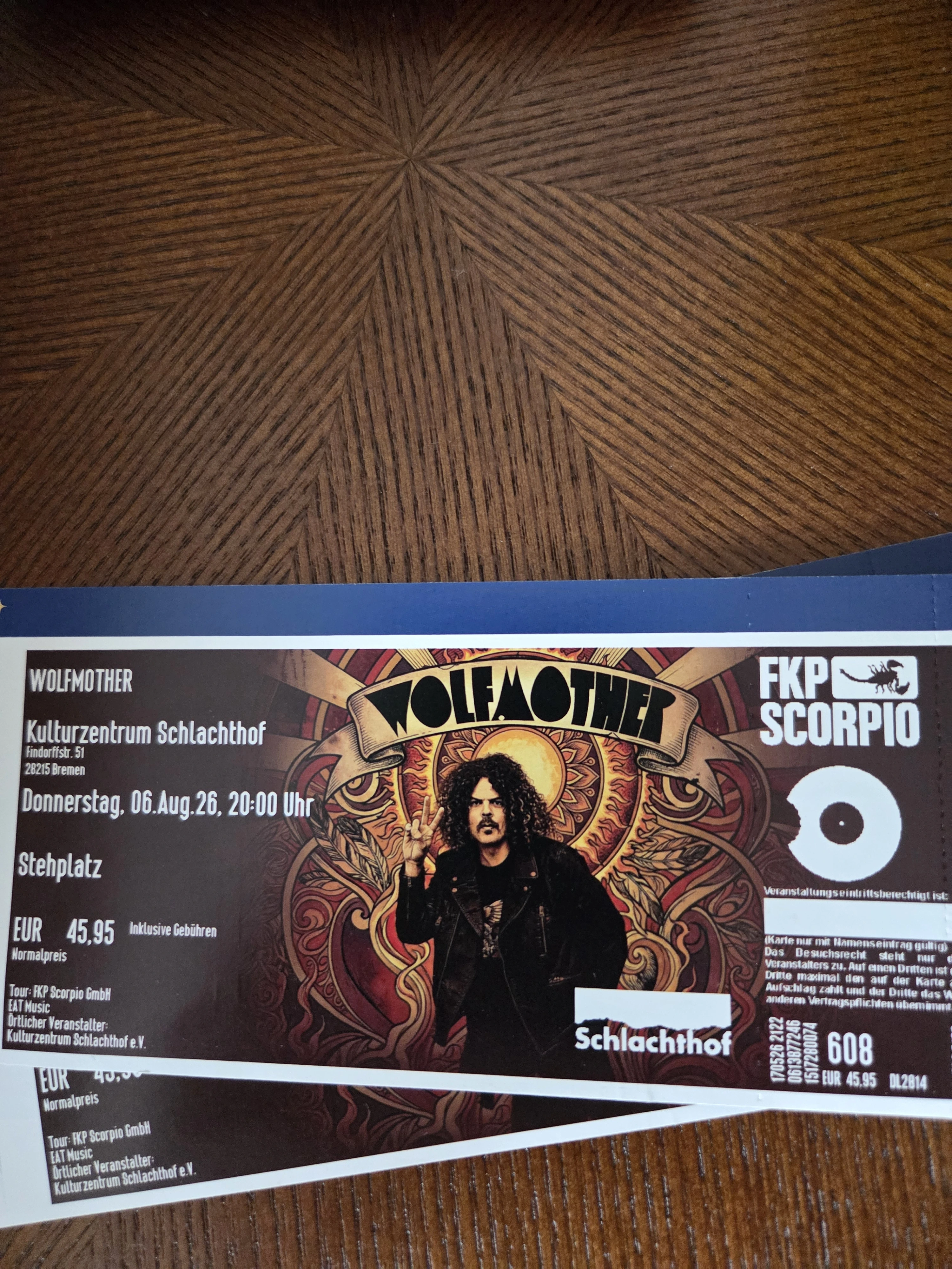2 Tickets für Wolfmother
