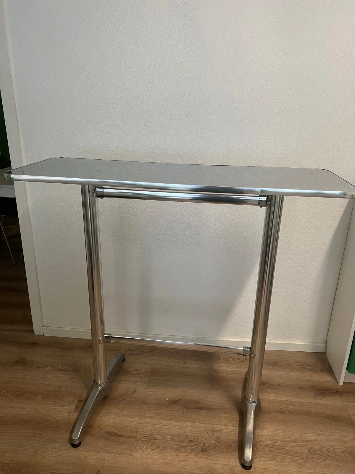 Stehtisch, Konferenztisch, alufarben