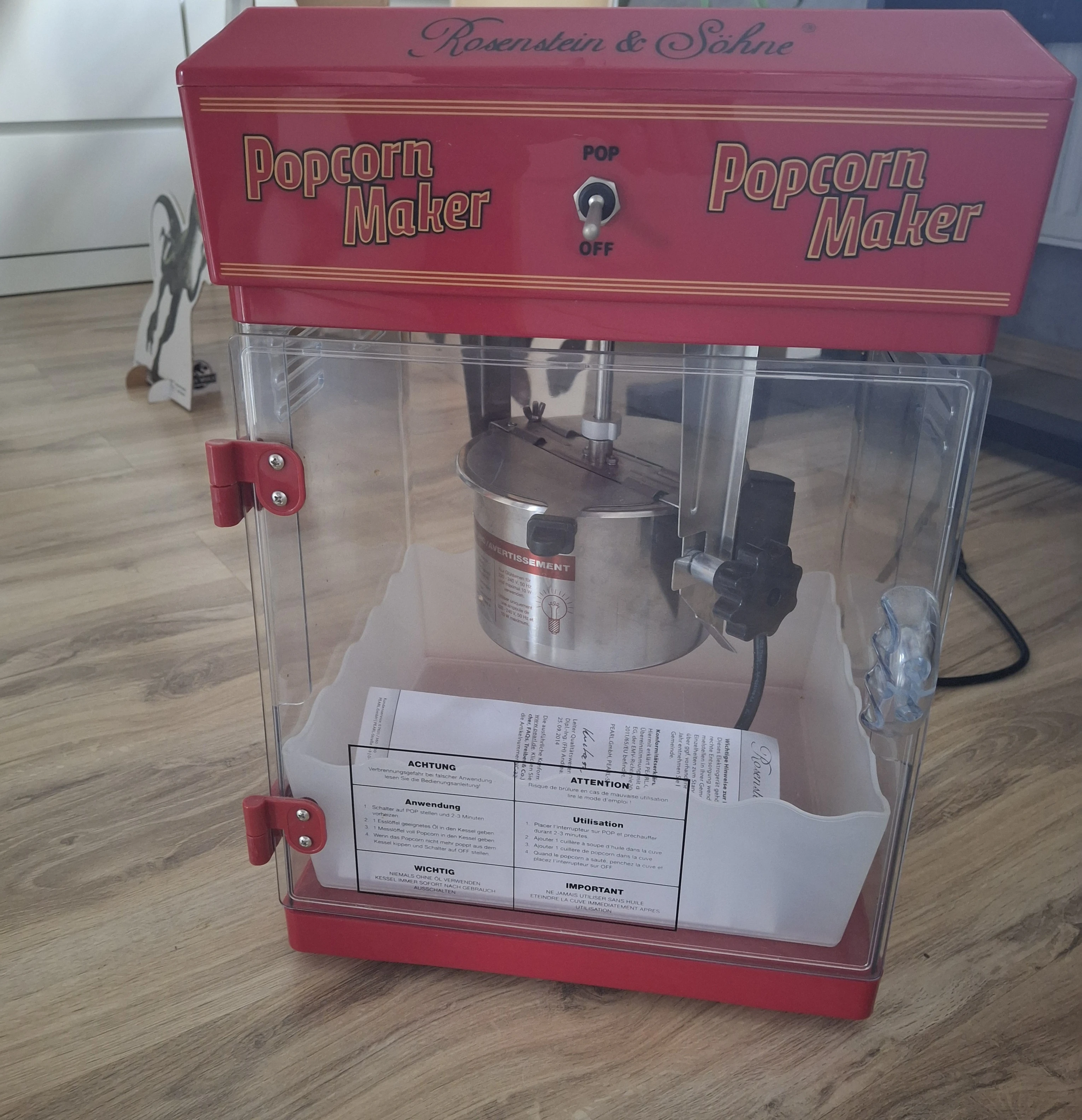 Popcorn Maschine Rosenstein und Söhne 