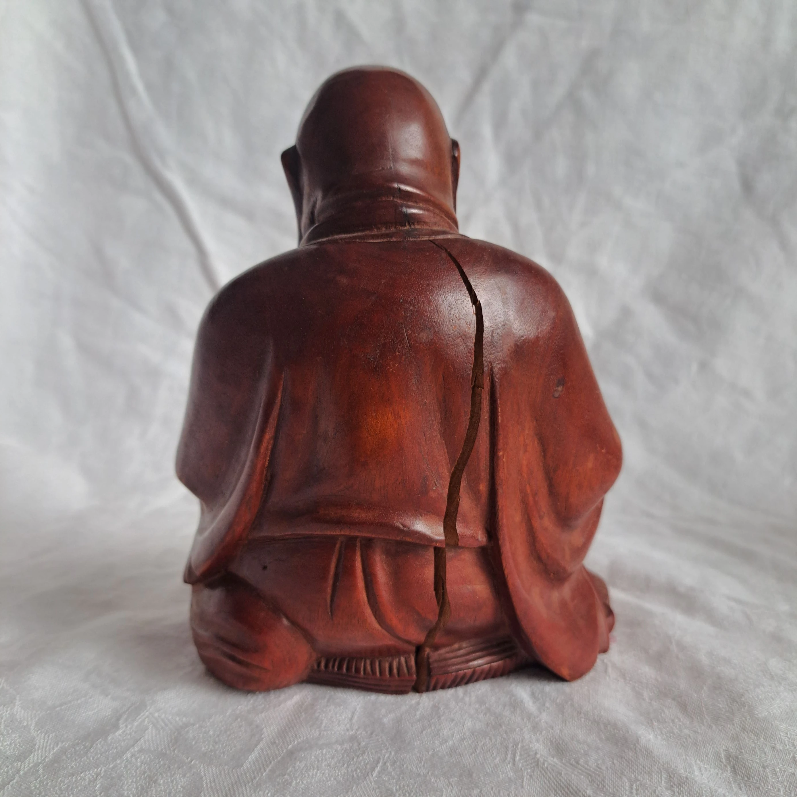 Buddha (Budai) Holz Rückseite