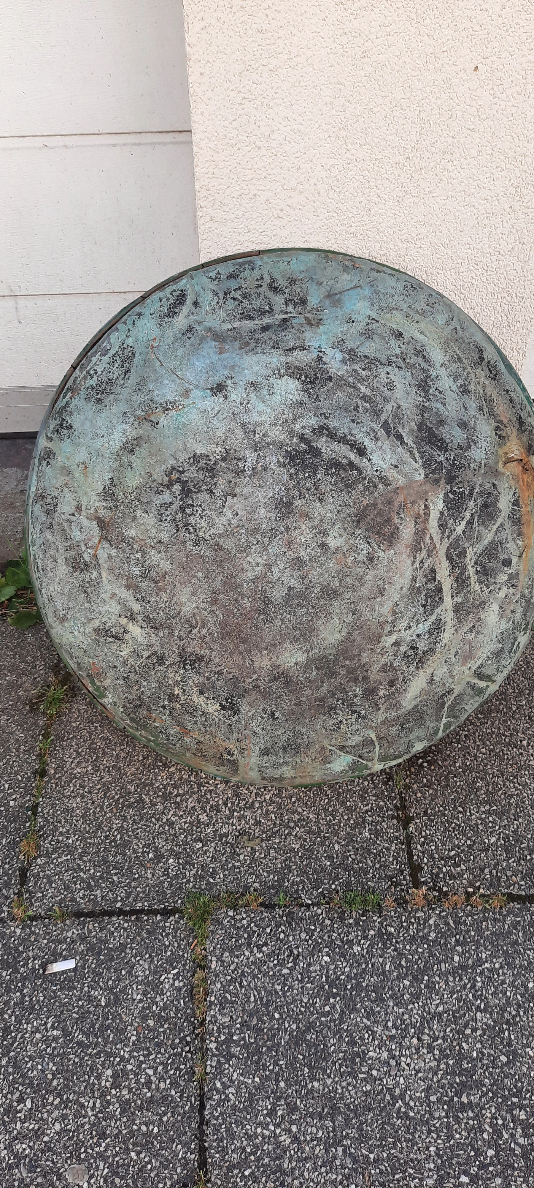 Kupferkassel-Blumenbehälter