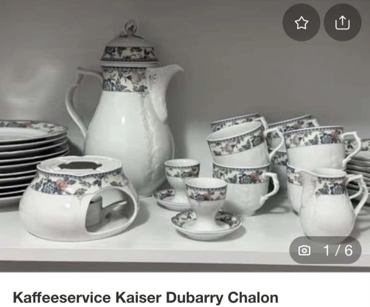 Service mit Stövchen + Eierbechern