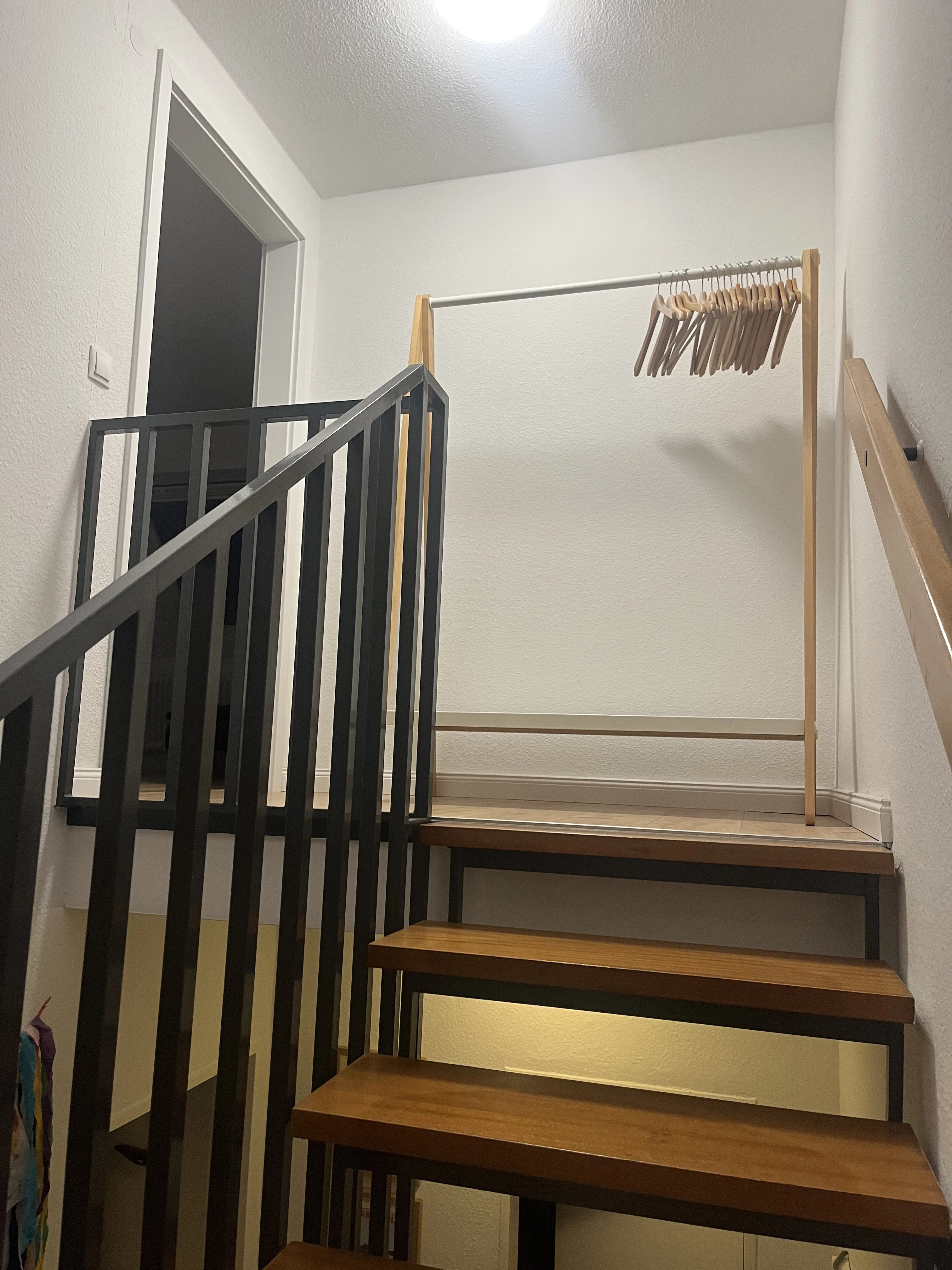 Treppenaufgang und Garderobe
