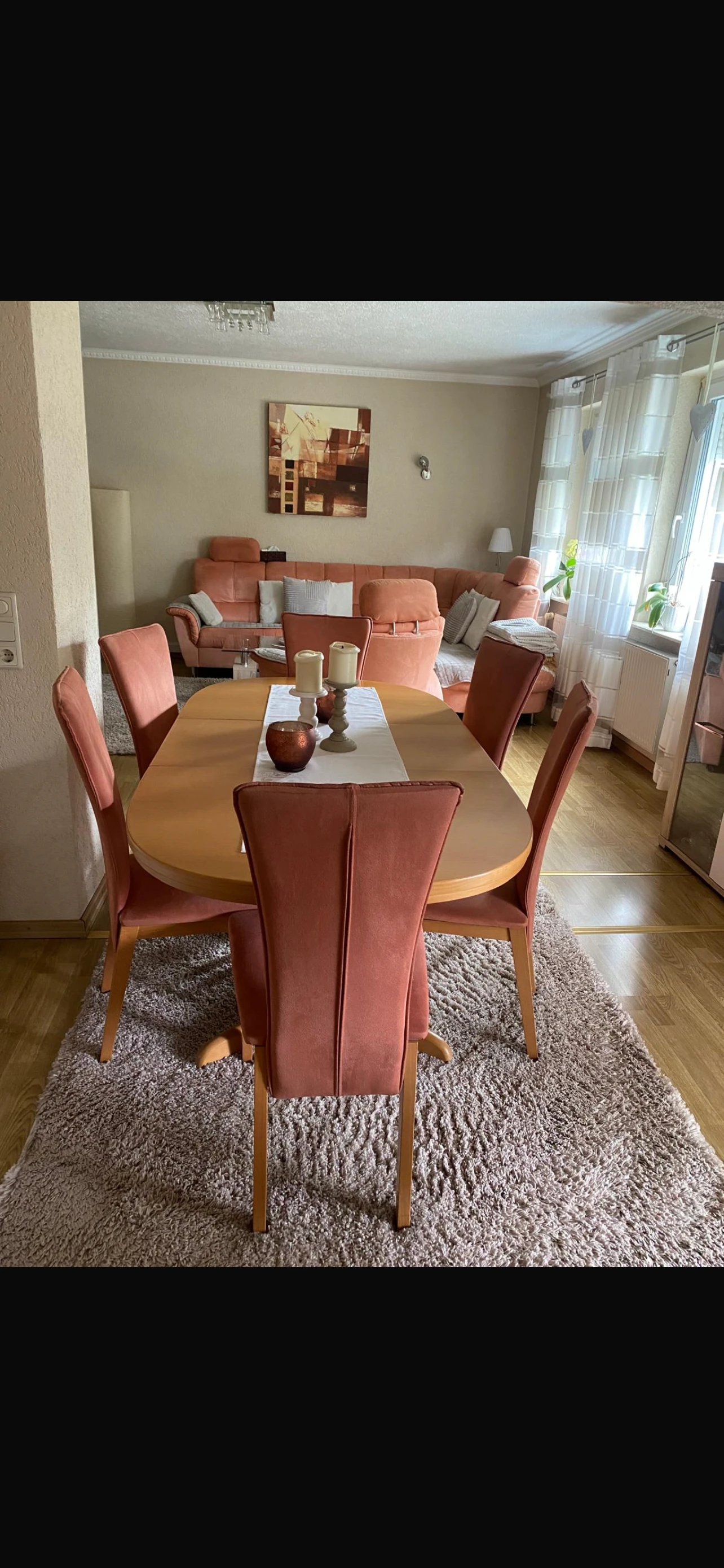 Esstisch + 6 Stühle sehr guten Zustand 