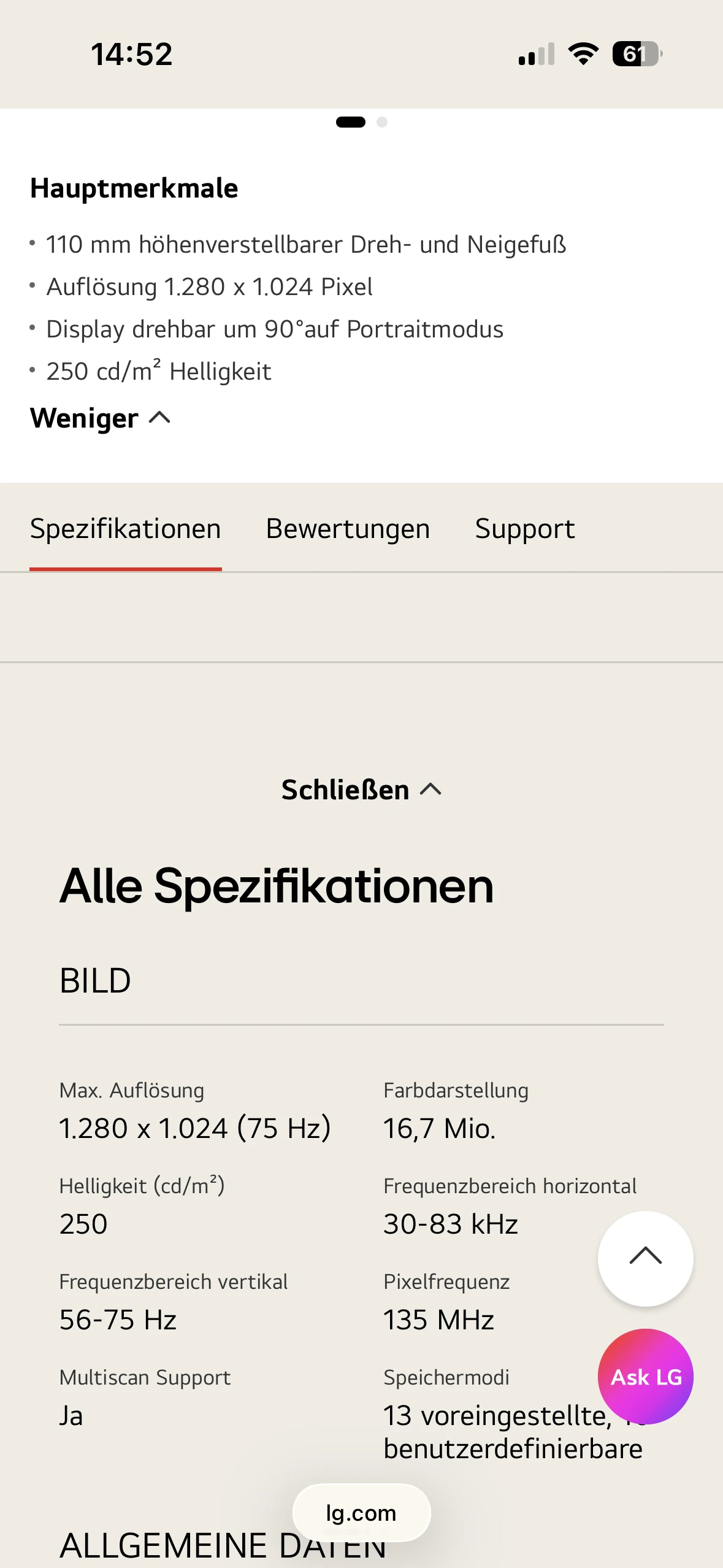 Spezifikation 