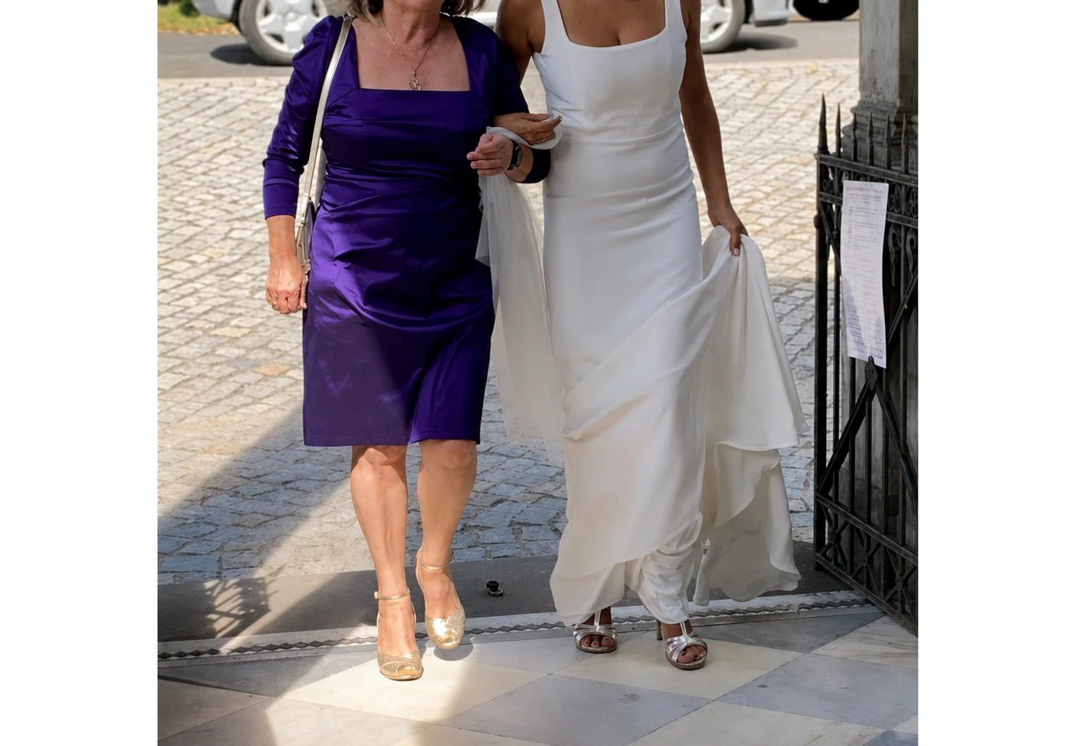 Kleid getragen bei einer Hochzeit