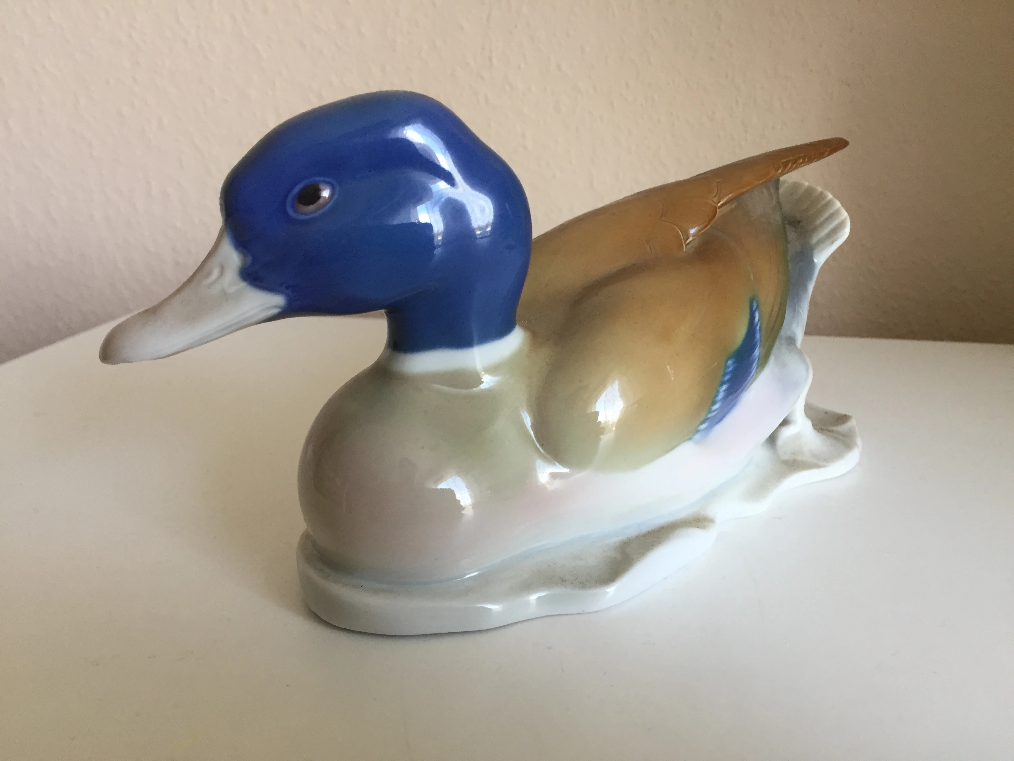   Metzler u. Ortloff Große Porzellan Ente 