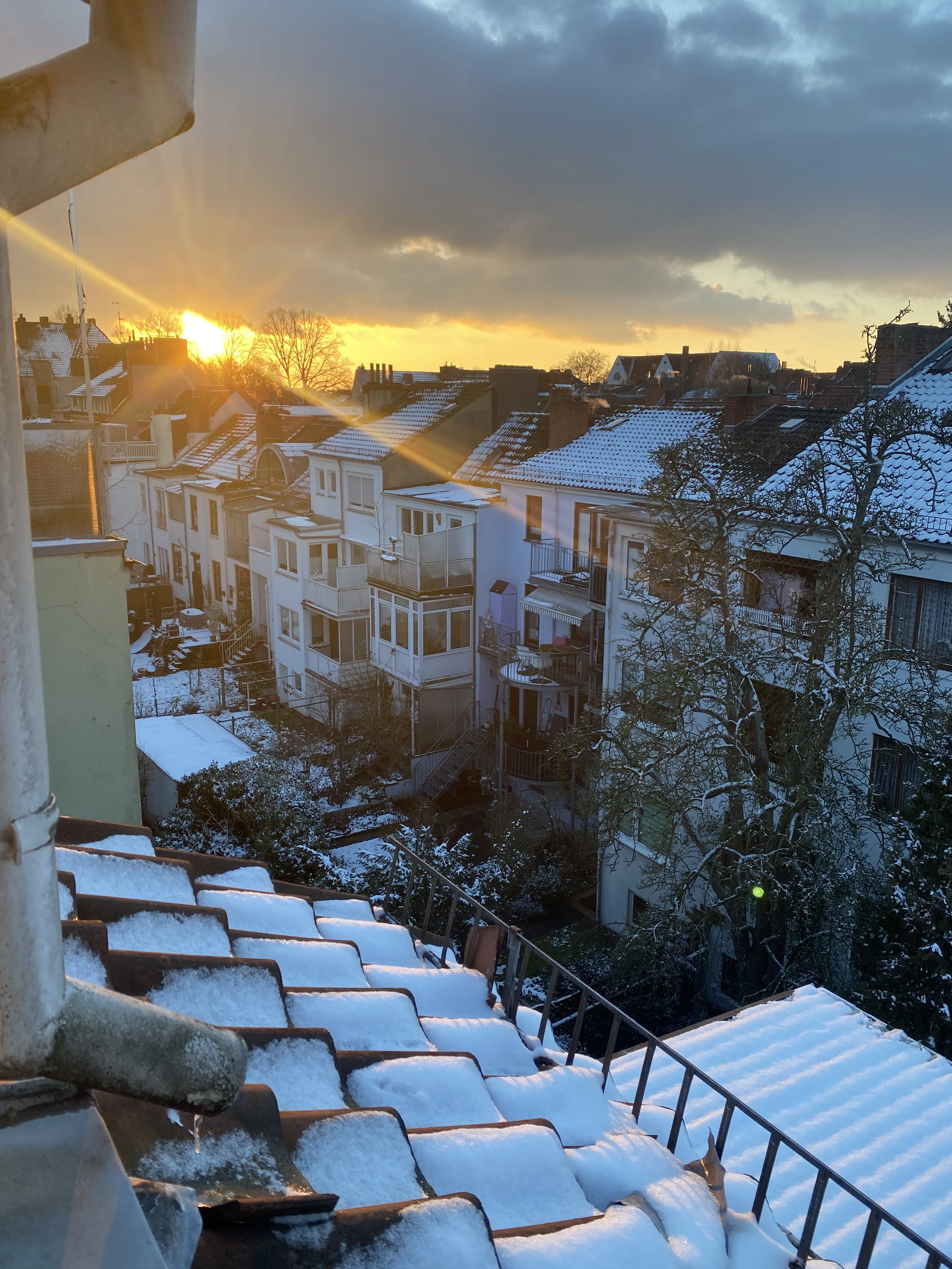 Sonnenuntergang aus Küche