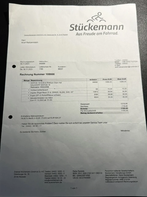 Rechnung