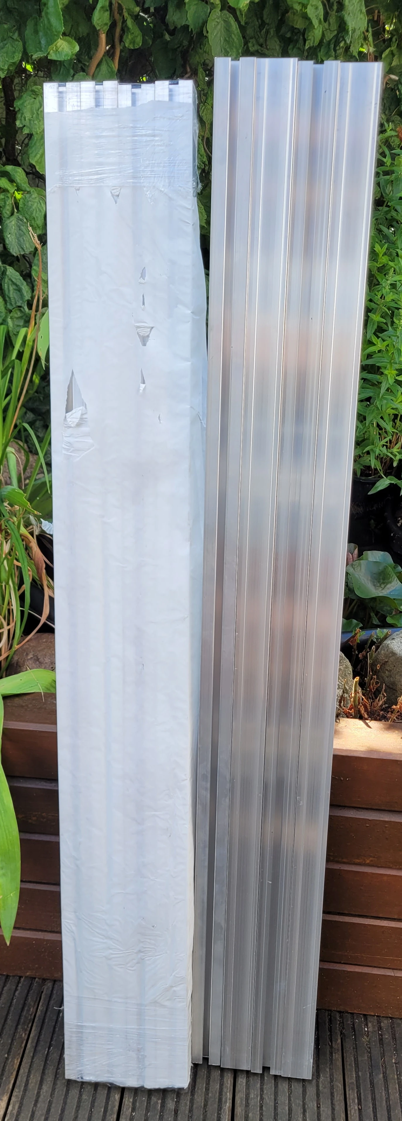 8 PV-Aluschienen für Solarplatten 