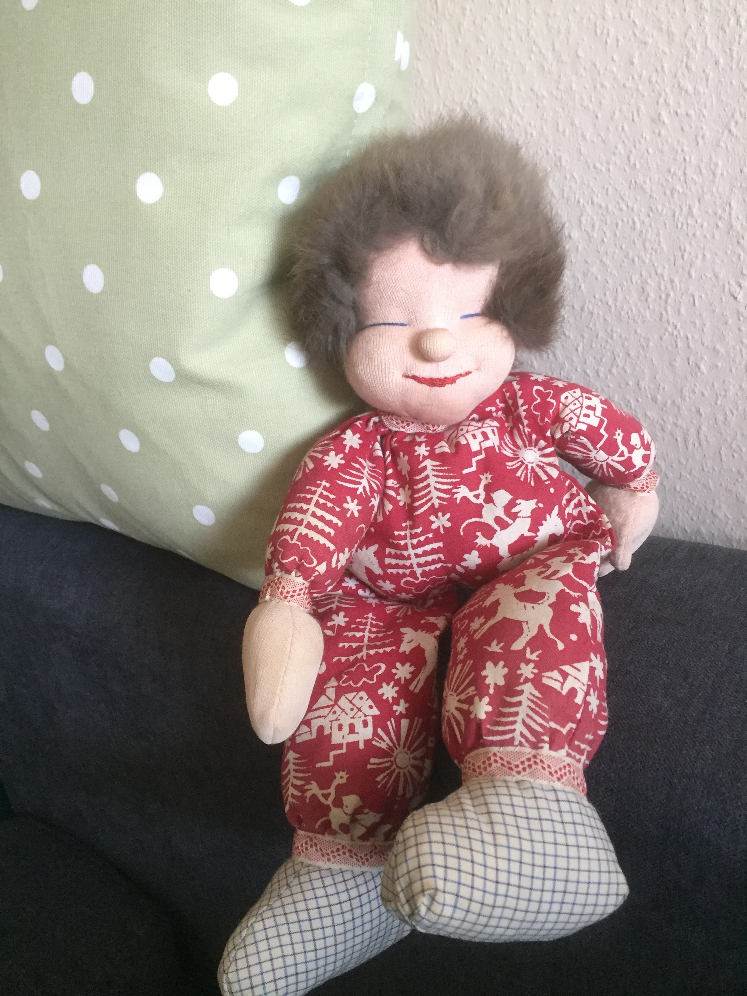   Handgemachte Stoffpuppe aus Worpswede 
