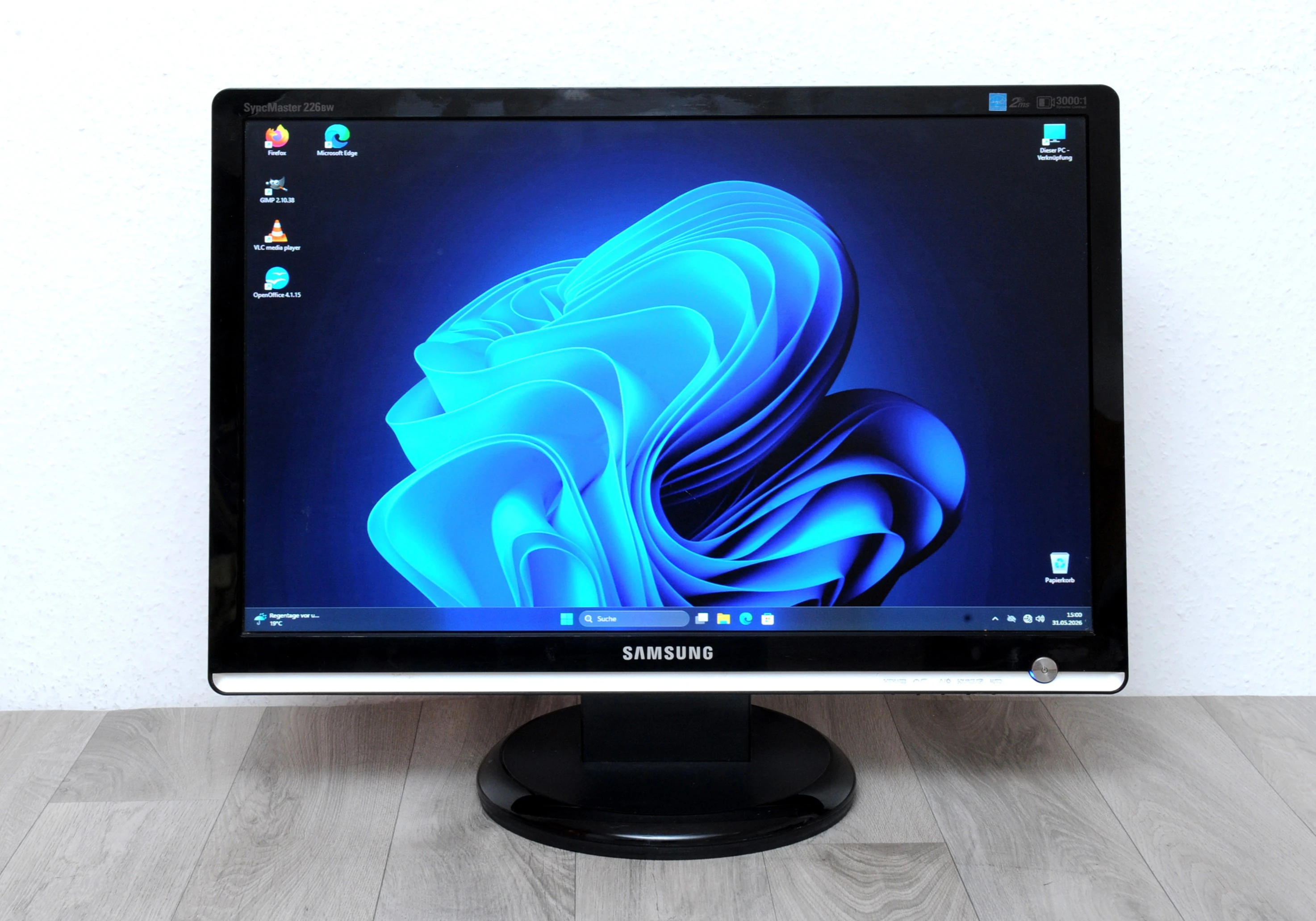 Monitor eingeschaltet