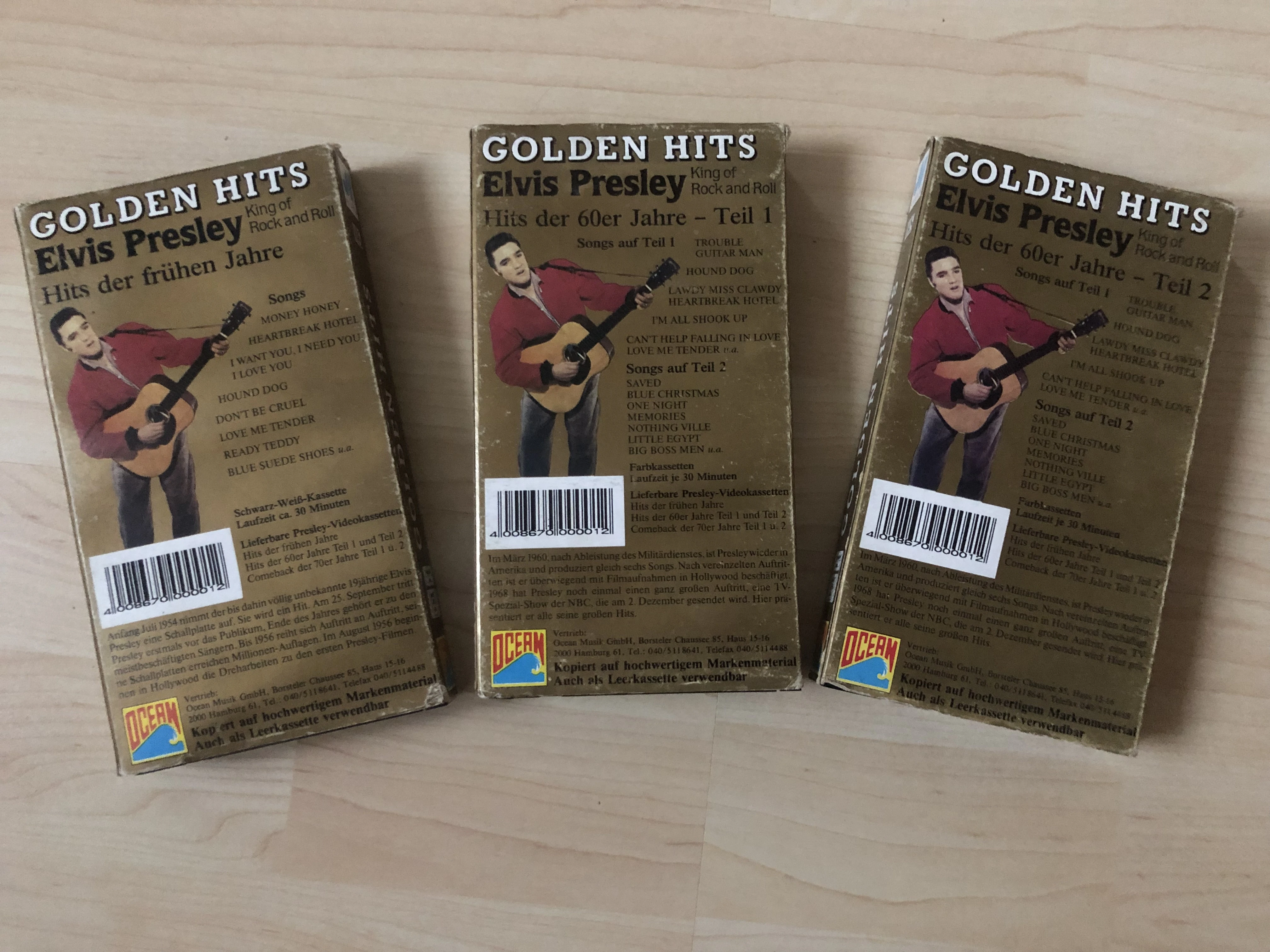 Golden Hits Elvis Presley - VHS -Kassette